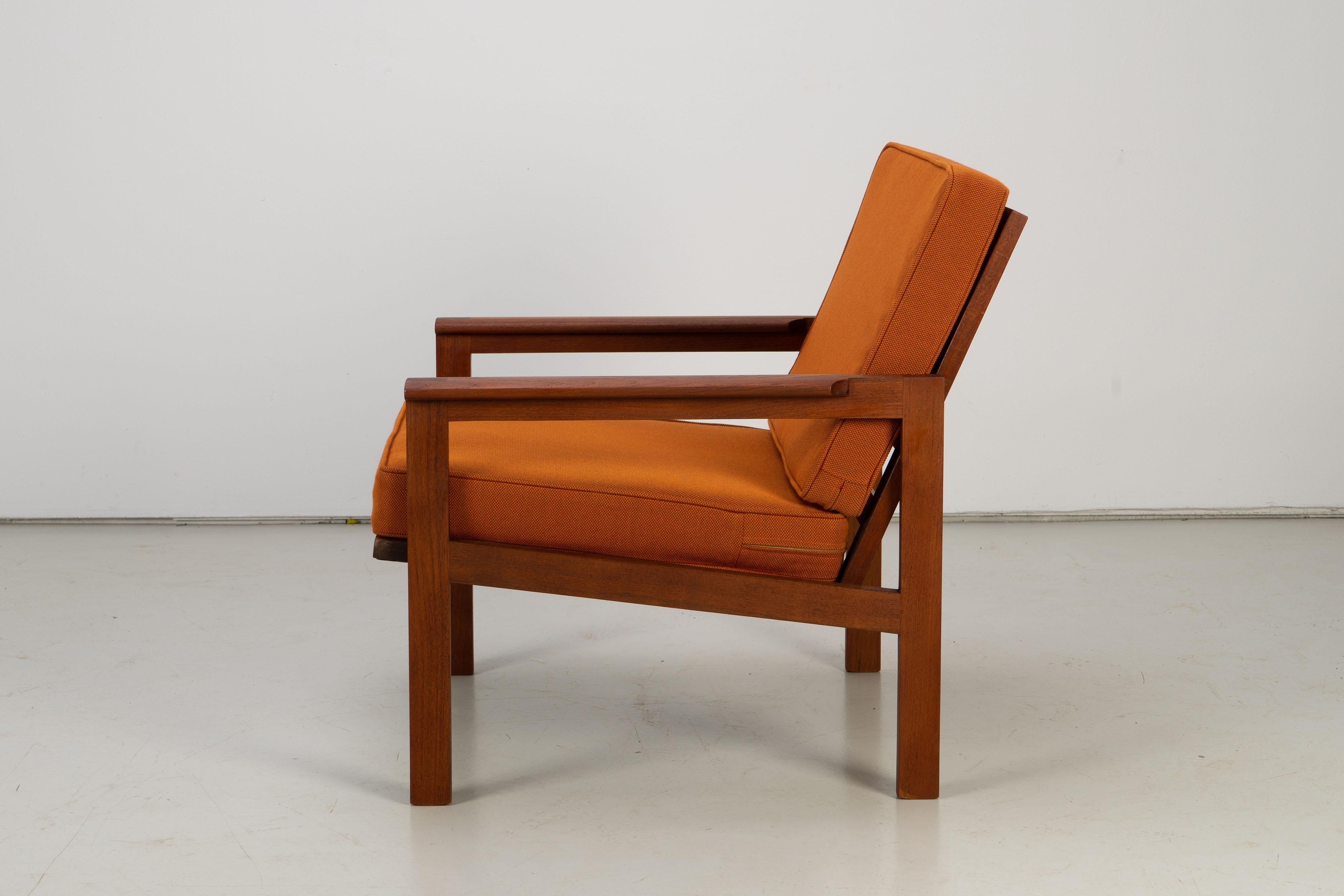 Danish Modern Set of Two Capella Lounge Chairs Illum Wikkelsø, Teak, 1960s  In Good Condition In Rosendahl, DE