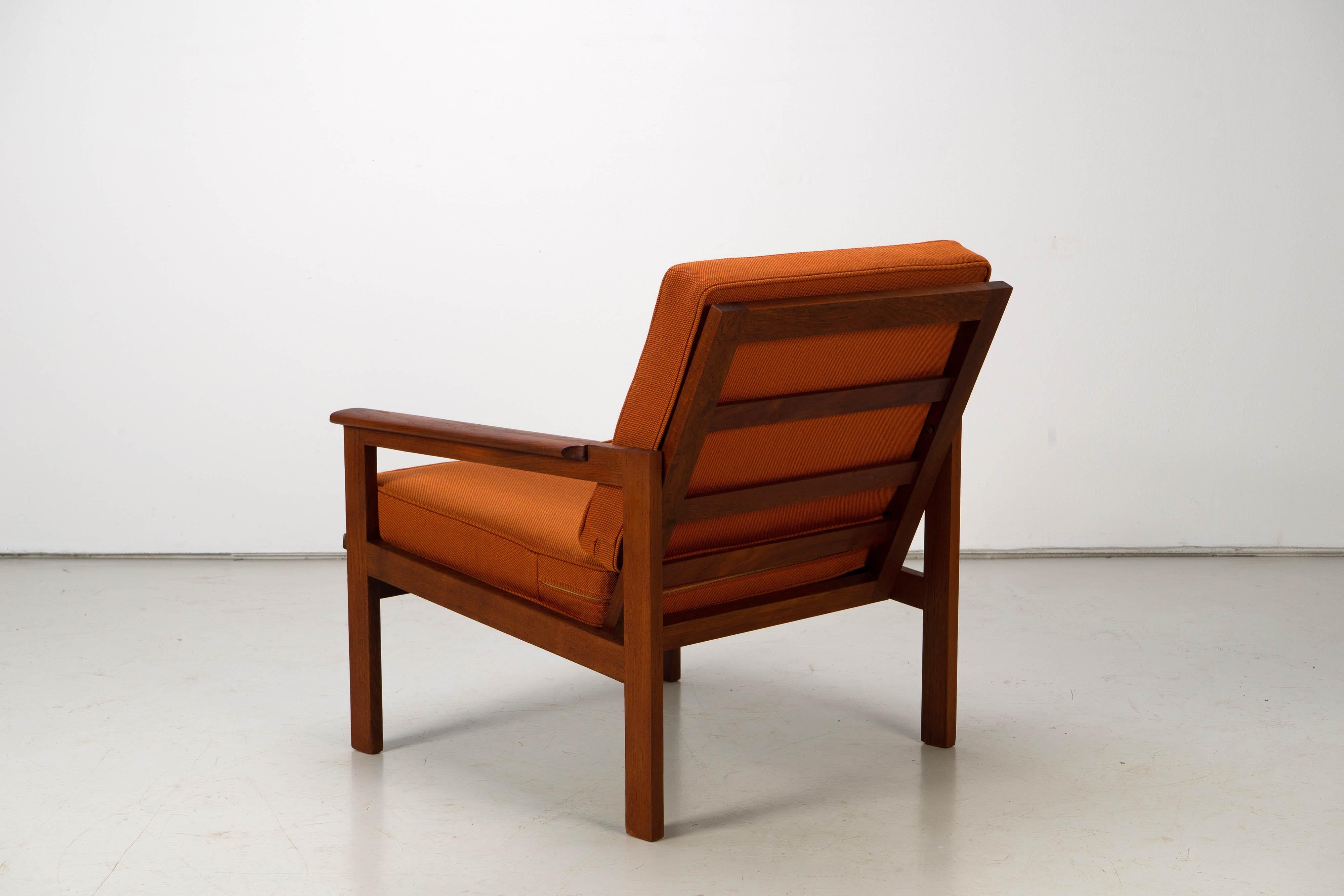20th Century Danish Modern Set of Two Capella Lounge Chairs Illum Wikkelsø, Teak, 1960s 