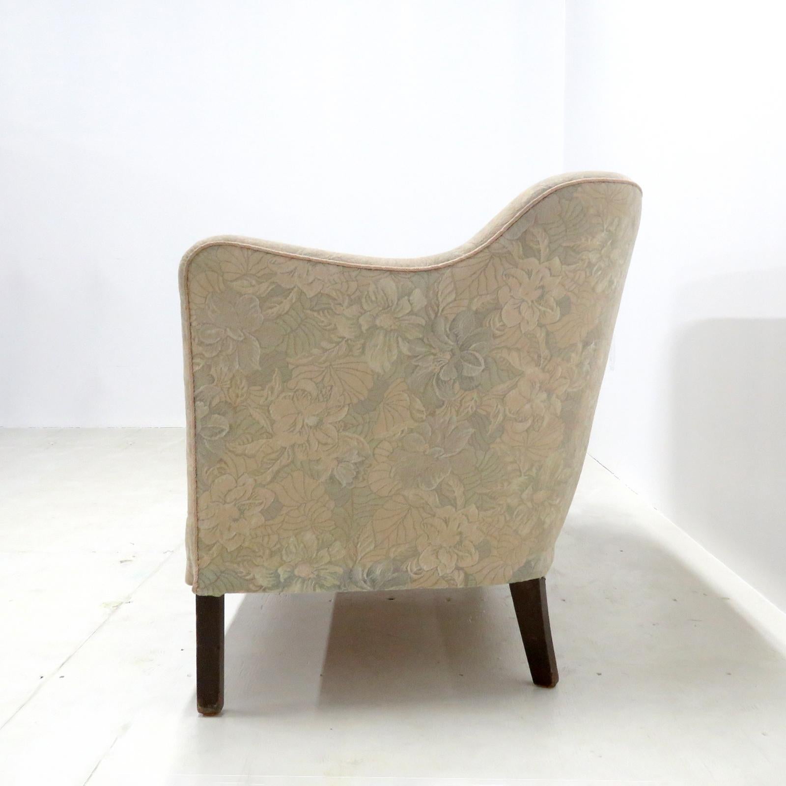 Settee danoise moderne, 1940 Bon état - En vente à Los Angeles, CA