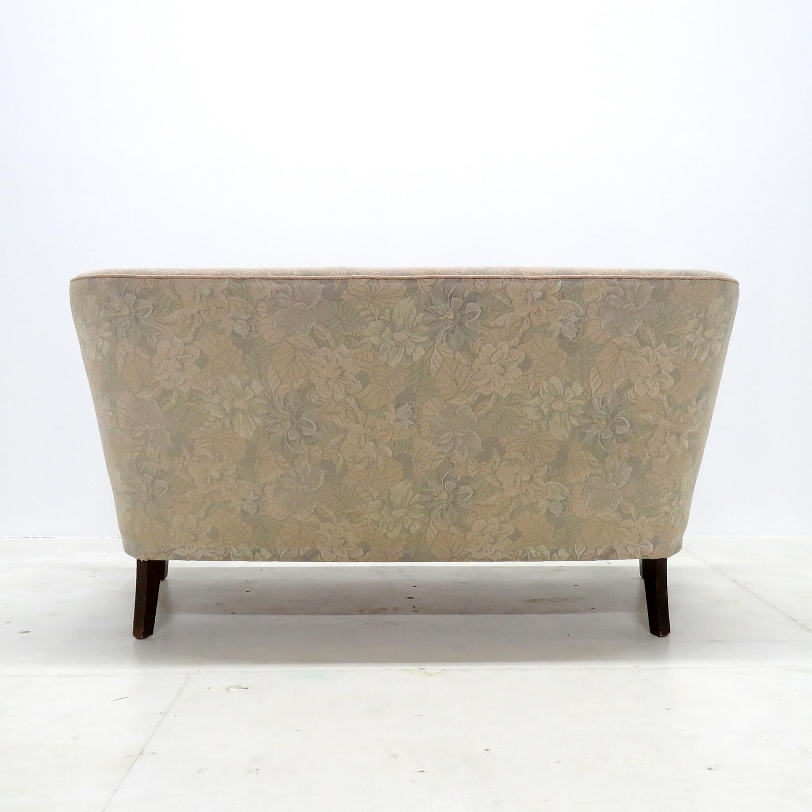 Tissu d'ameublement Settee danoise moderne, 1940 en vente