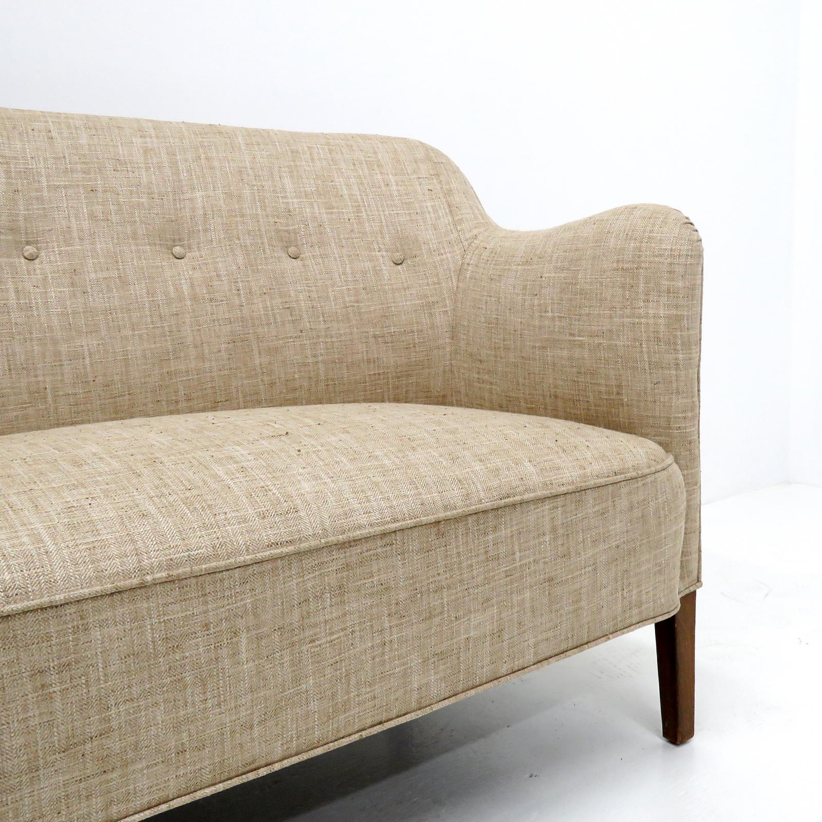 Stained Danish Modern Settee by Jacob Kjaer, 1940