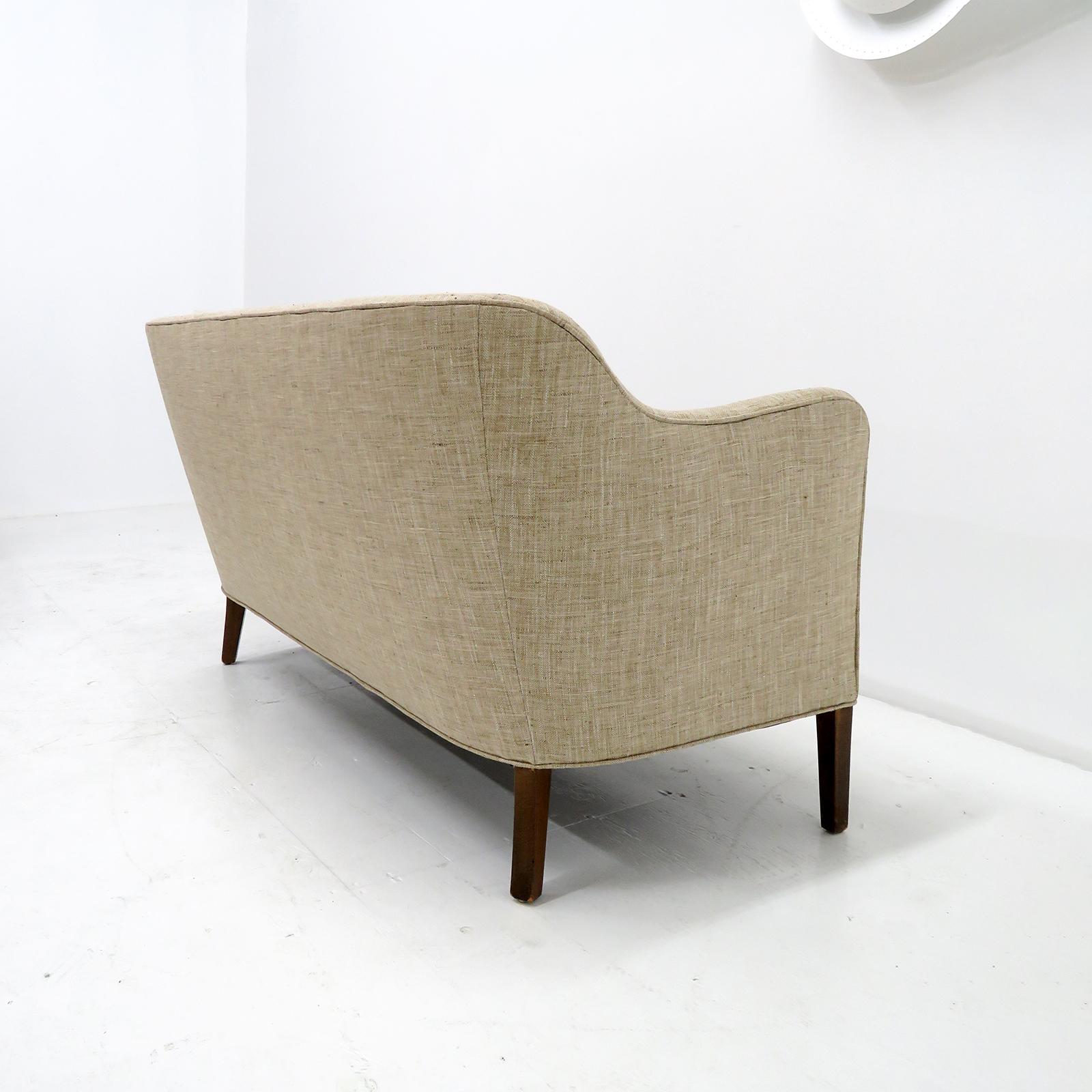 Upholstery Danish Modern Settee by Jacob Kjaer, 1940
