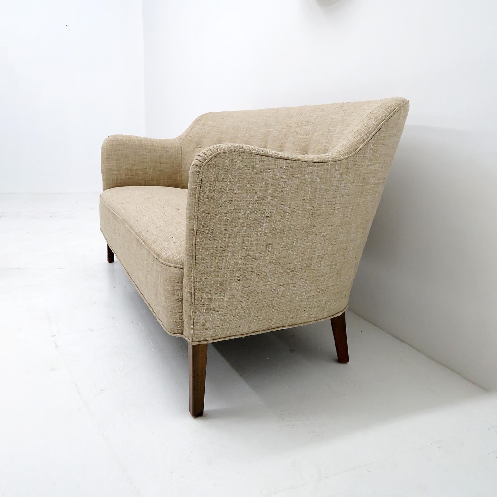 Danish Modern Settee by Jacob Kjaer, 1940 1