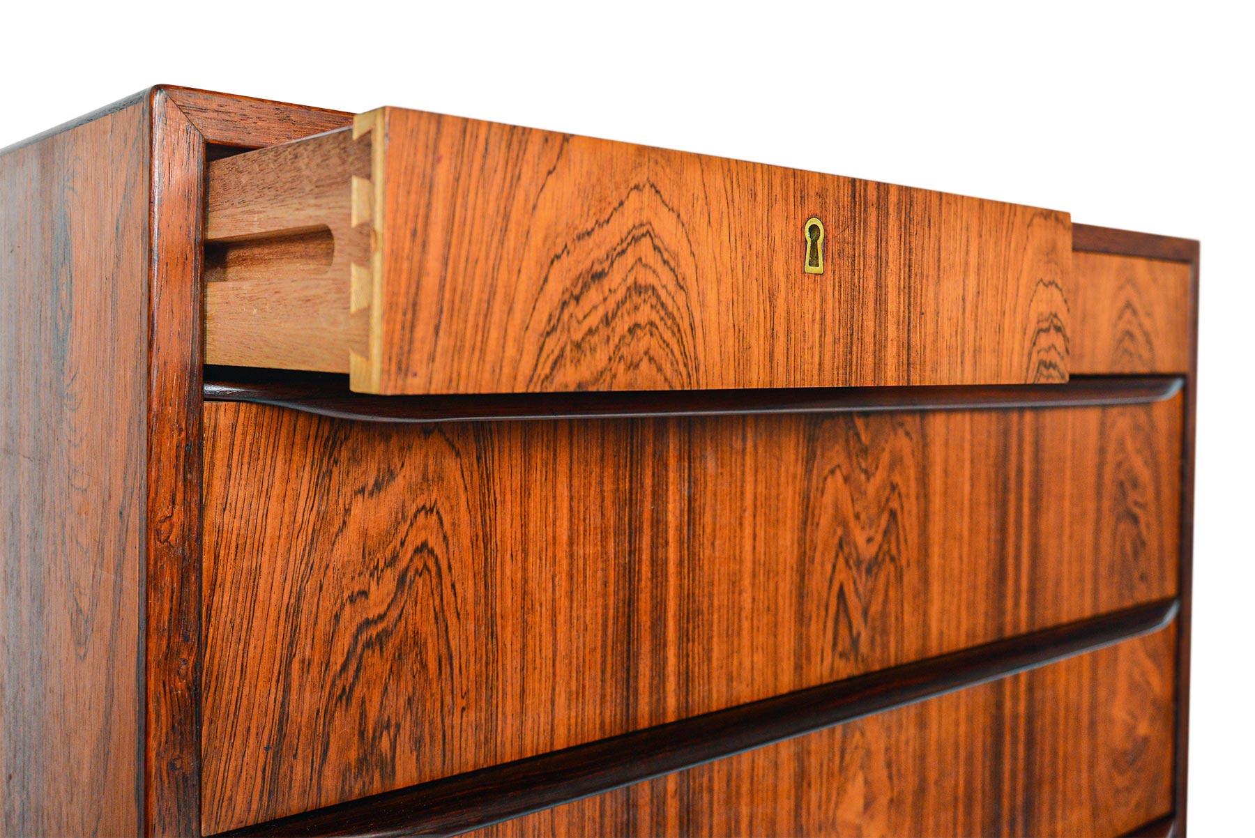 Danish Modern Seven-Drawer Rosewood Dresser In Good Condition In Berkeley, CA
