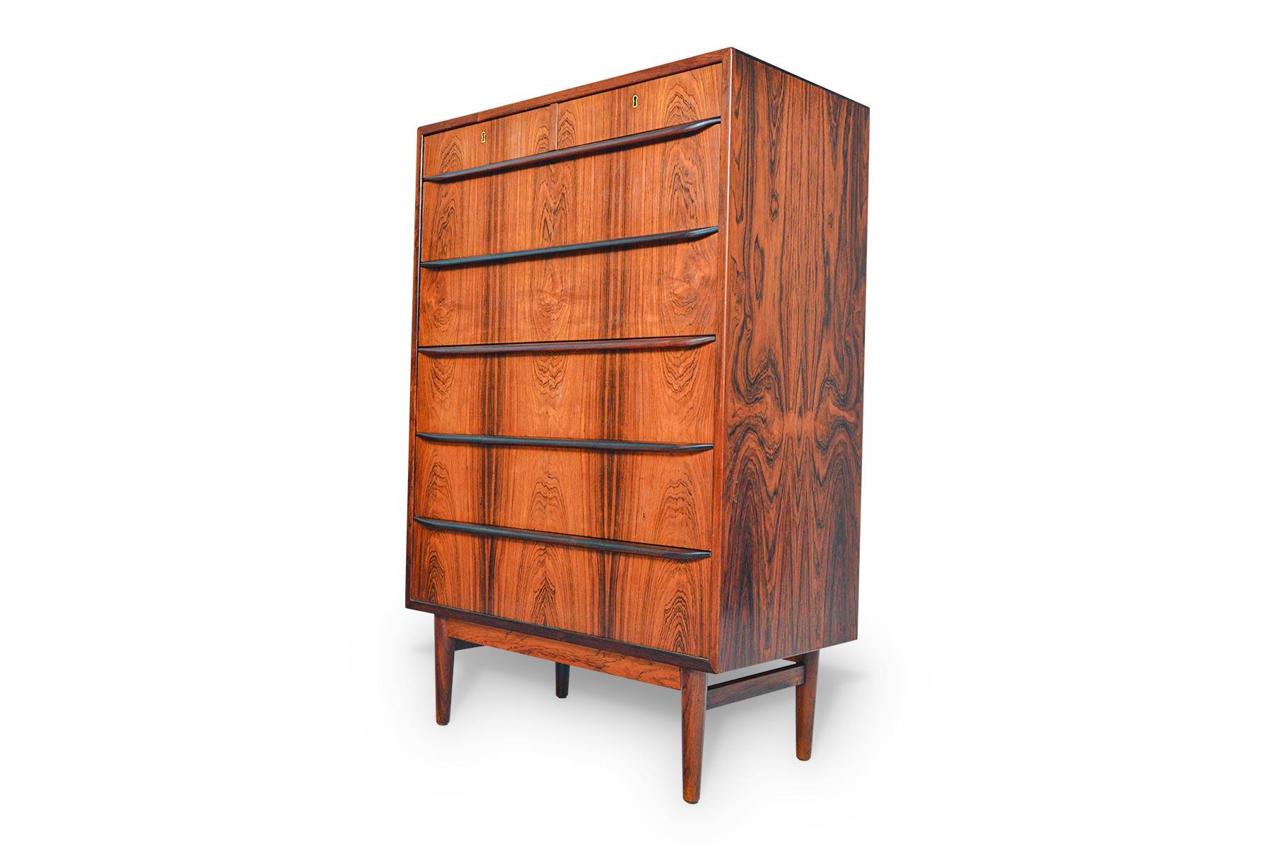 Danish Modern Seven-Drawer Rosewood Dresser 1