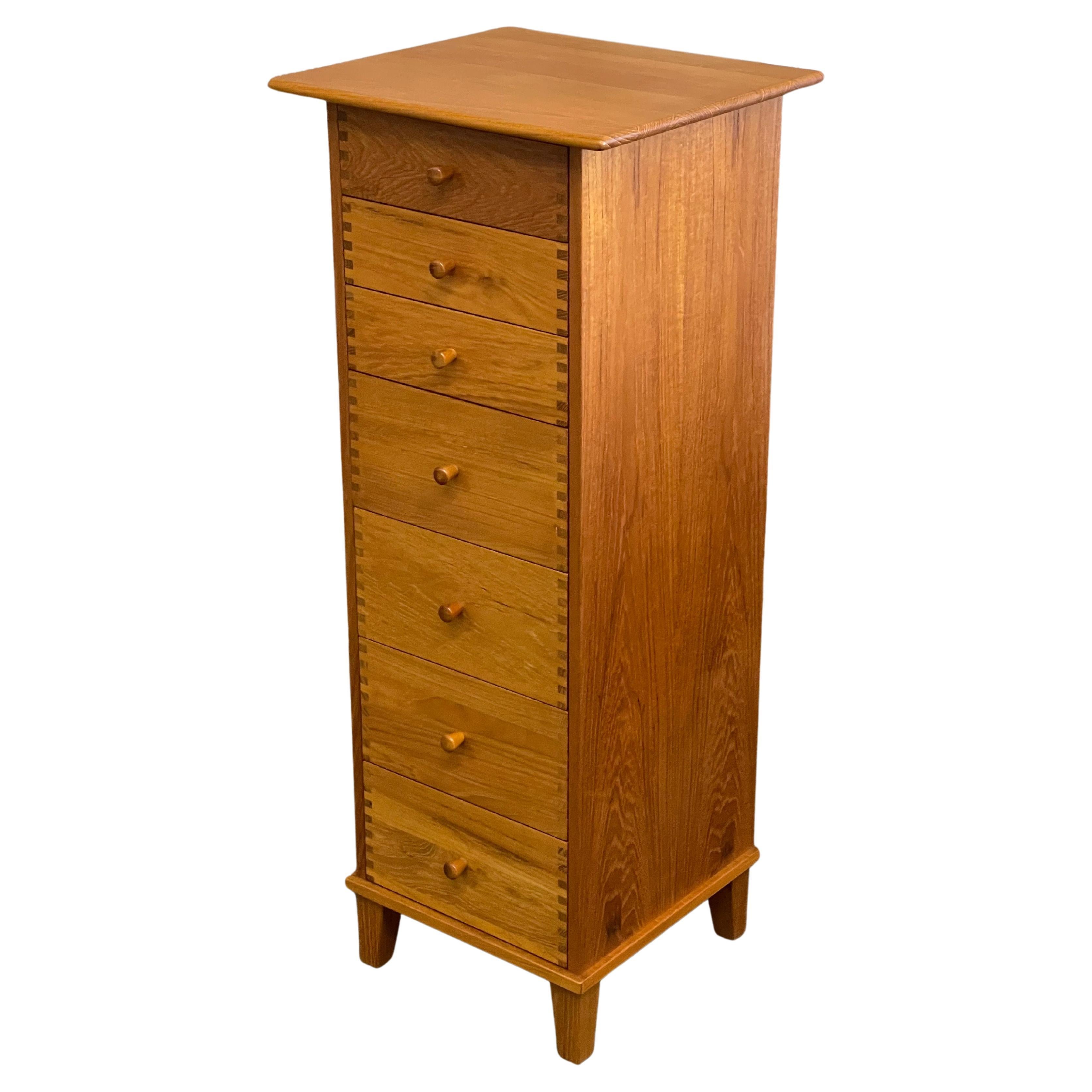 Danish Modern Seven-Drawer Teak Lingerie Chest by Aksel Kjersgaard