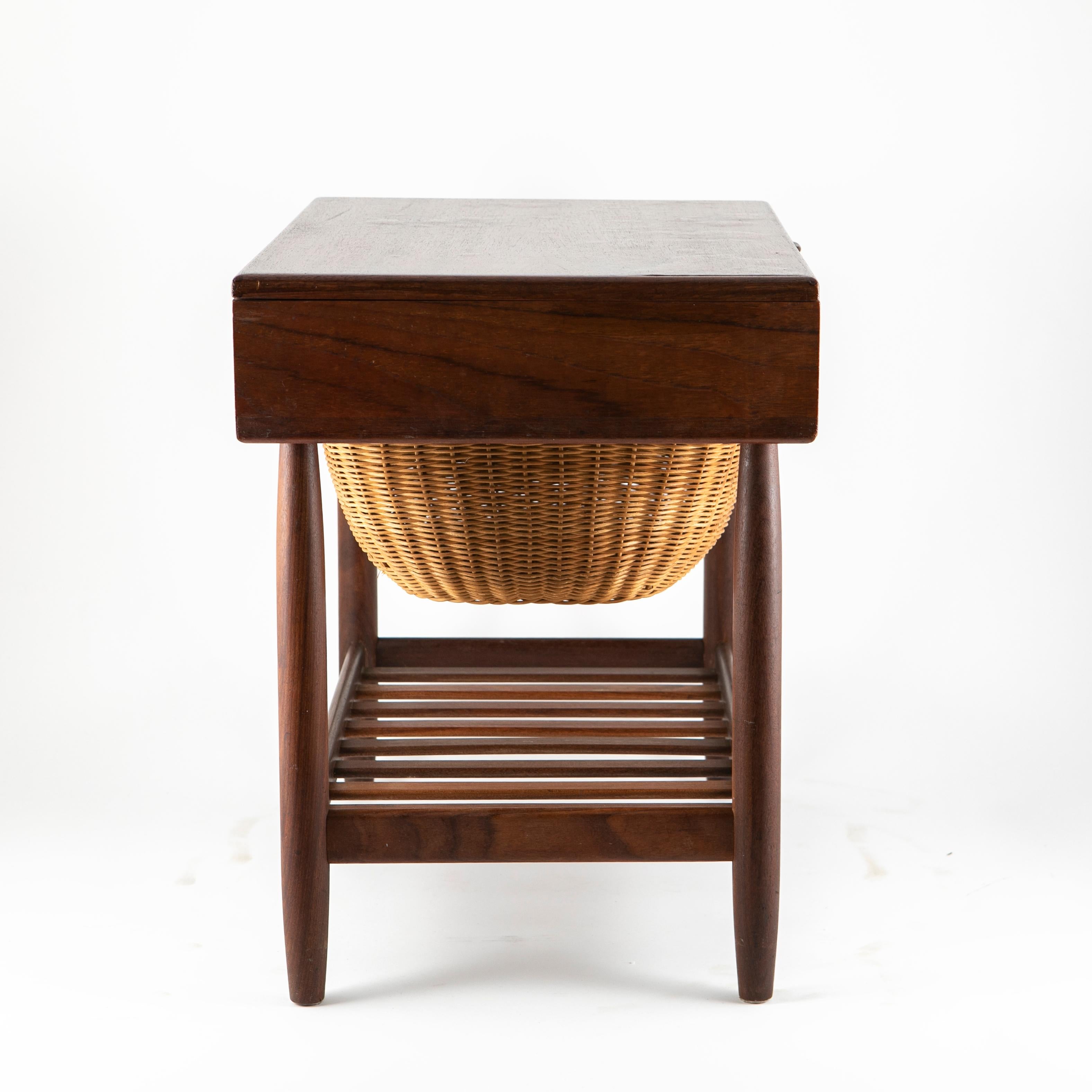 20th Century Danish Modern Sewing / End Table by Ejvind Johansson for FDB Mobler