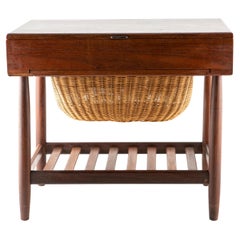 Danish Modern Sewing / End Table by Ejvind Johansson for FDB Mobler