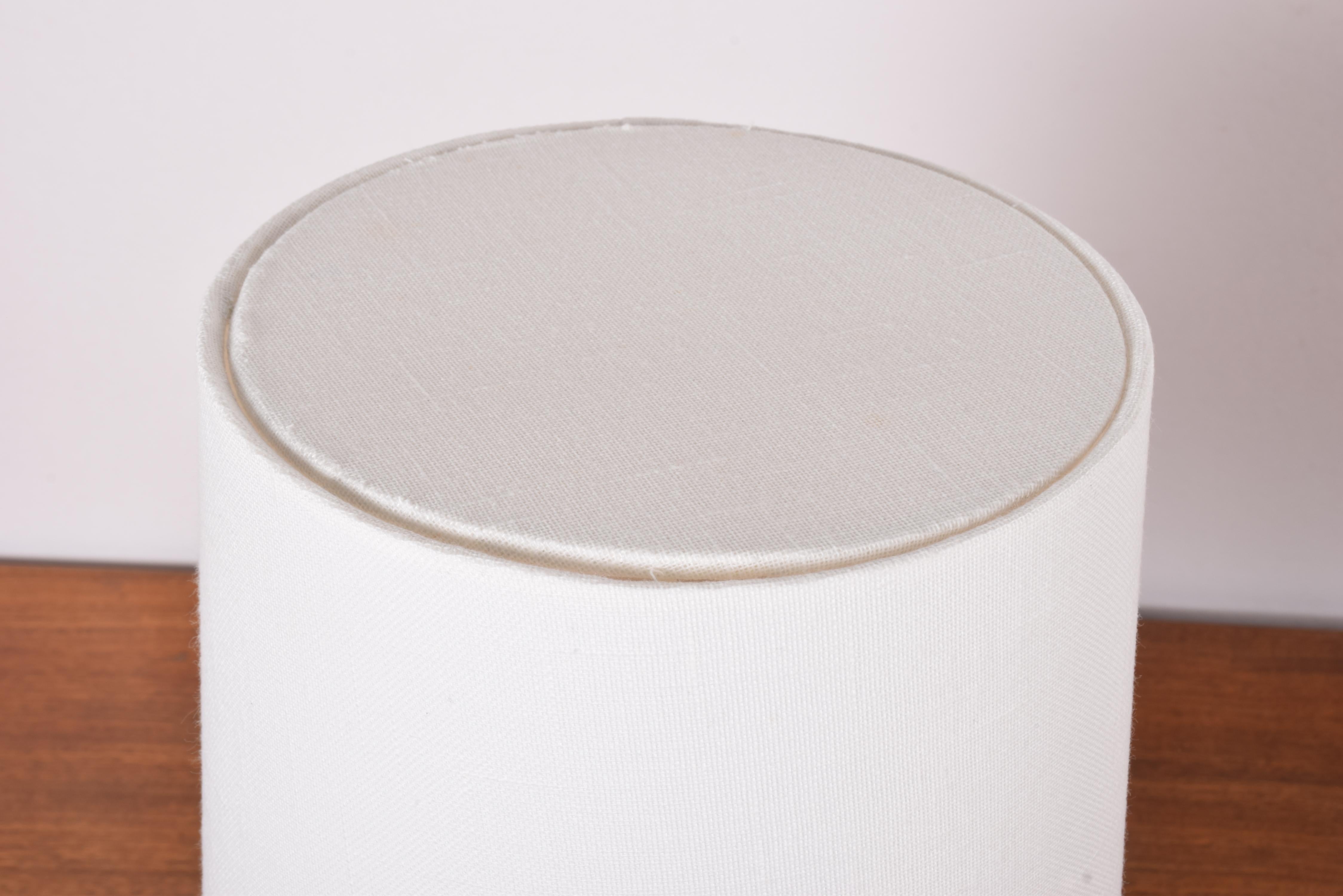 Danish Modern Søholm Ceramic Table Lamp Dusted Brown for Bedside or Shelf, 1960s 4