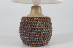 Danish Modern Søholm Stoneware Table/Bedside Lamp with Drop Shaped Design 1960s