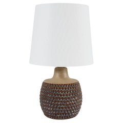 Danish Modern Søholm Stoneware Table/Bedside Lamp with Drop Shaped Design 1960s