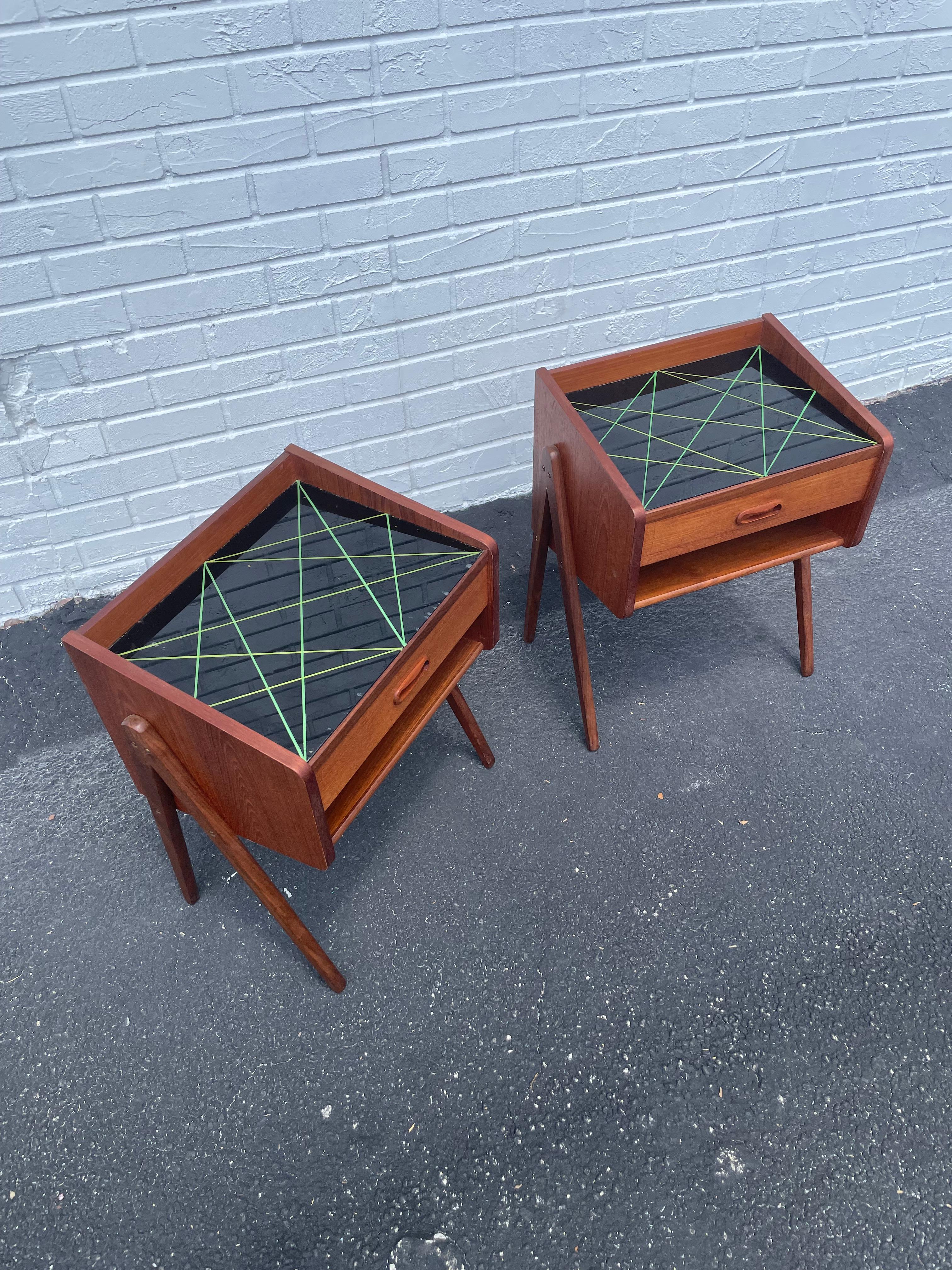 Danish Modern Side or End Tables - a Pair For Sale 4
