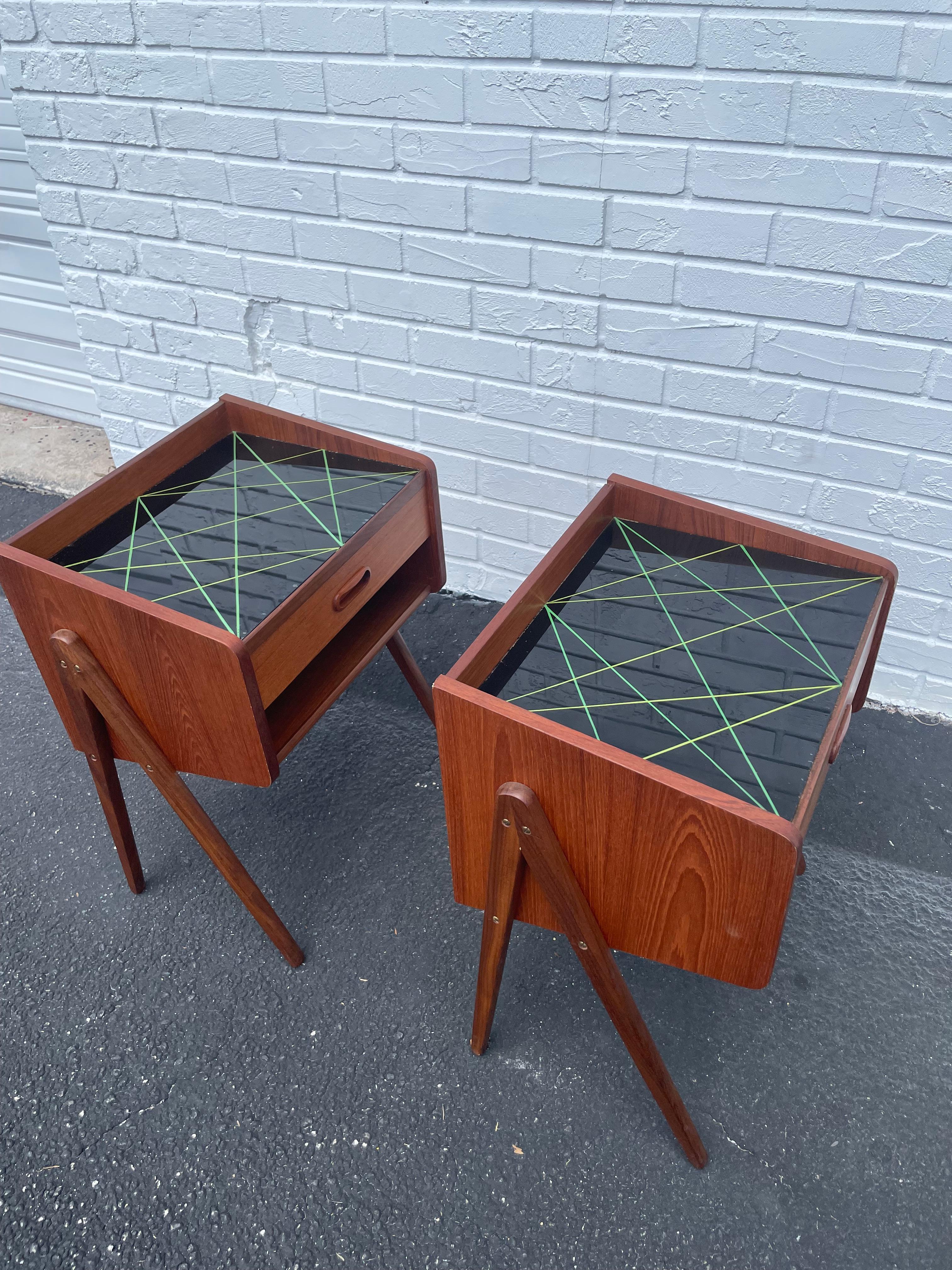 Mid-20th Century Danish Modern Side or End Tables - a Pair For Sale