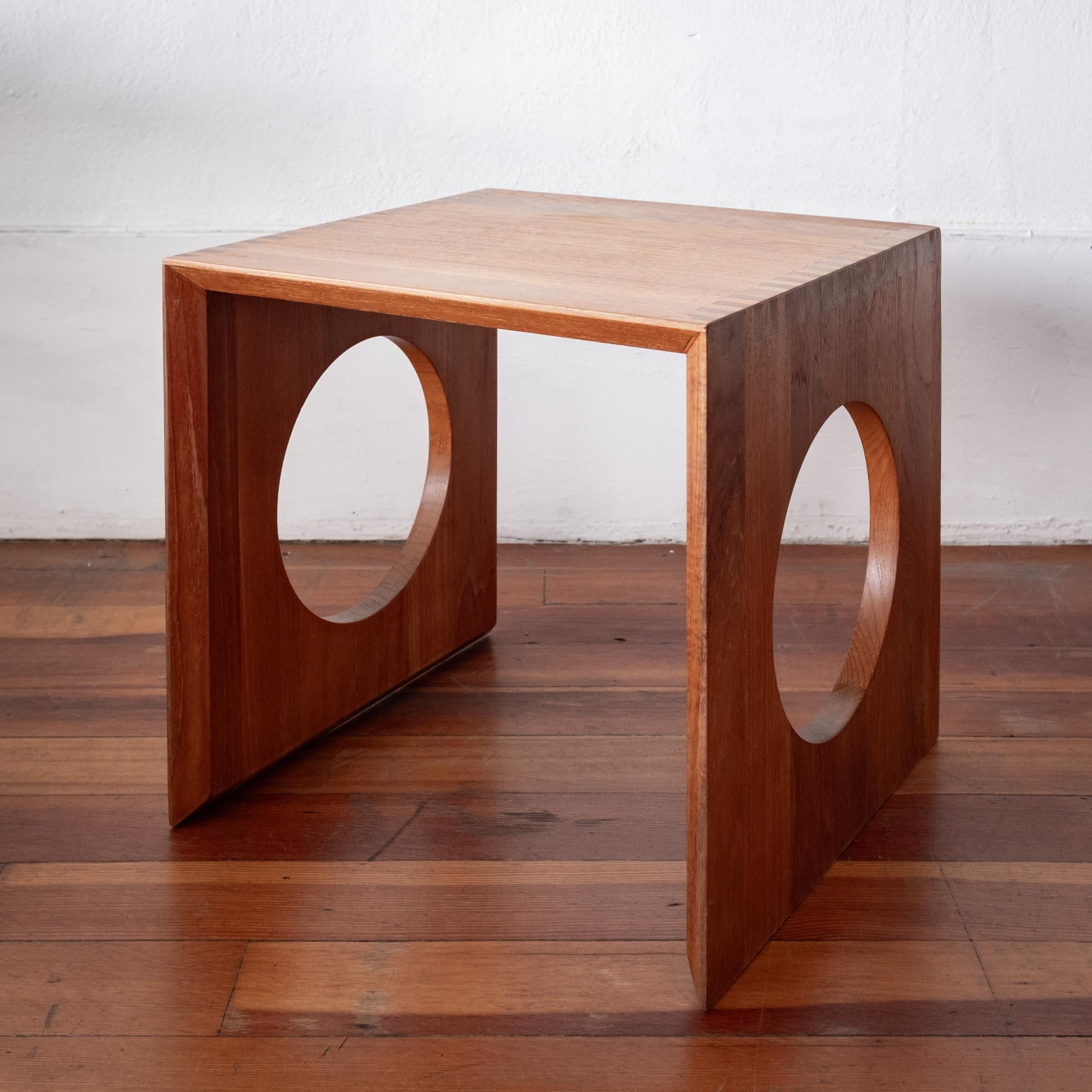 Danish Modern Side Table by Nissen 1960s For Sale 5
