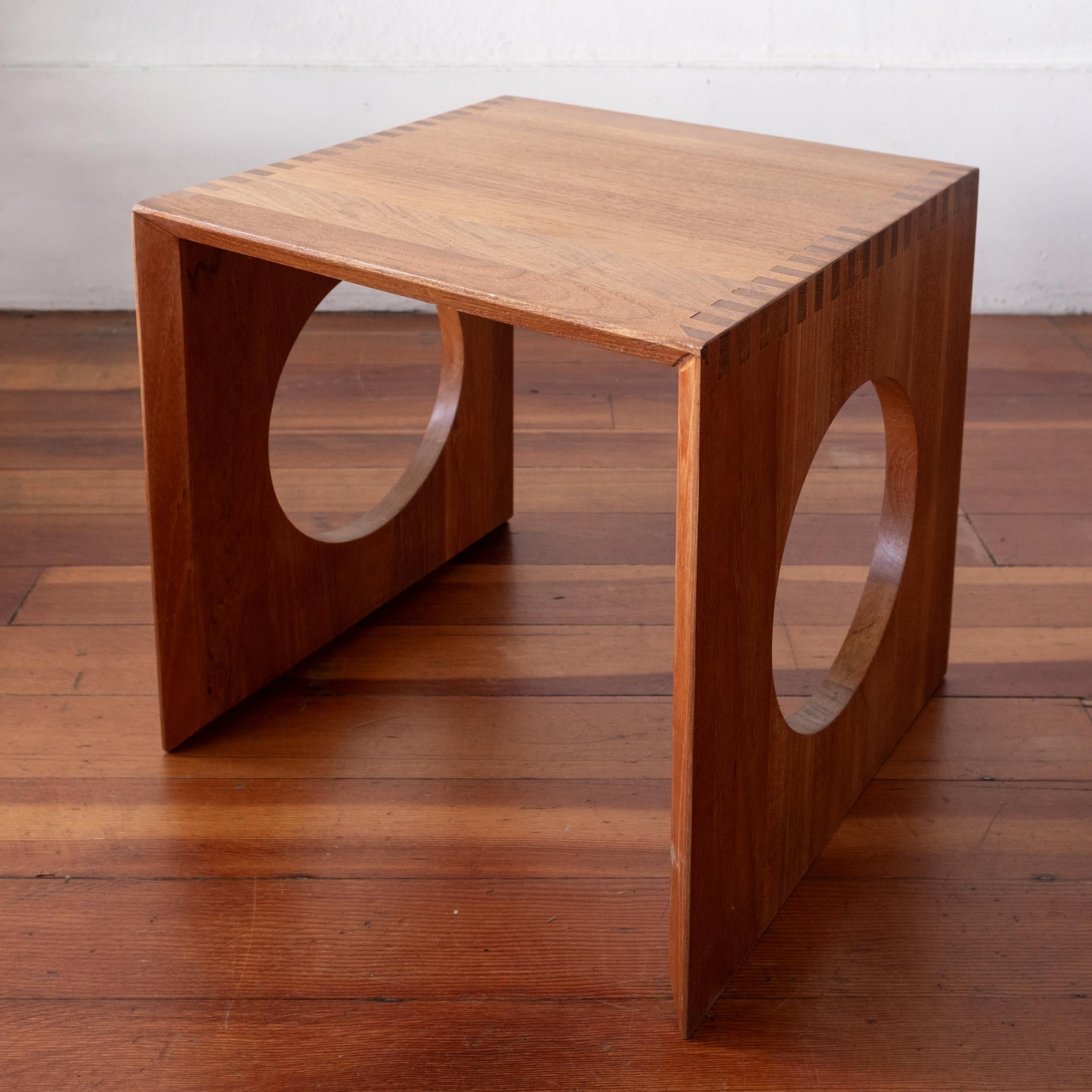 Danish Modern occasional by Nissen. Dovetail joinery.  1960s