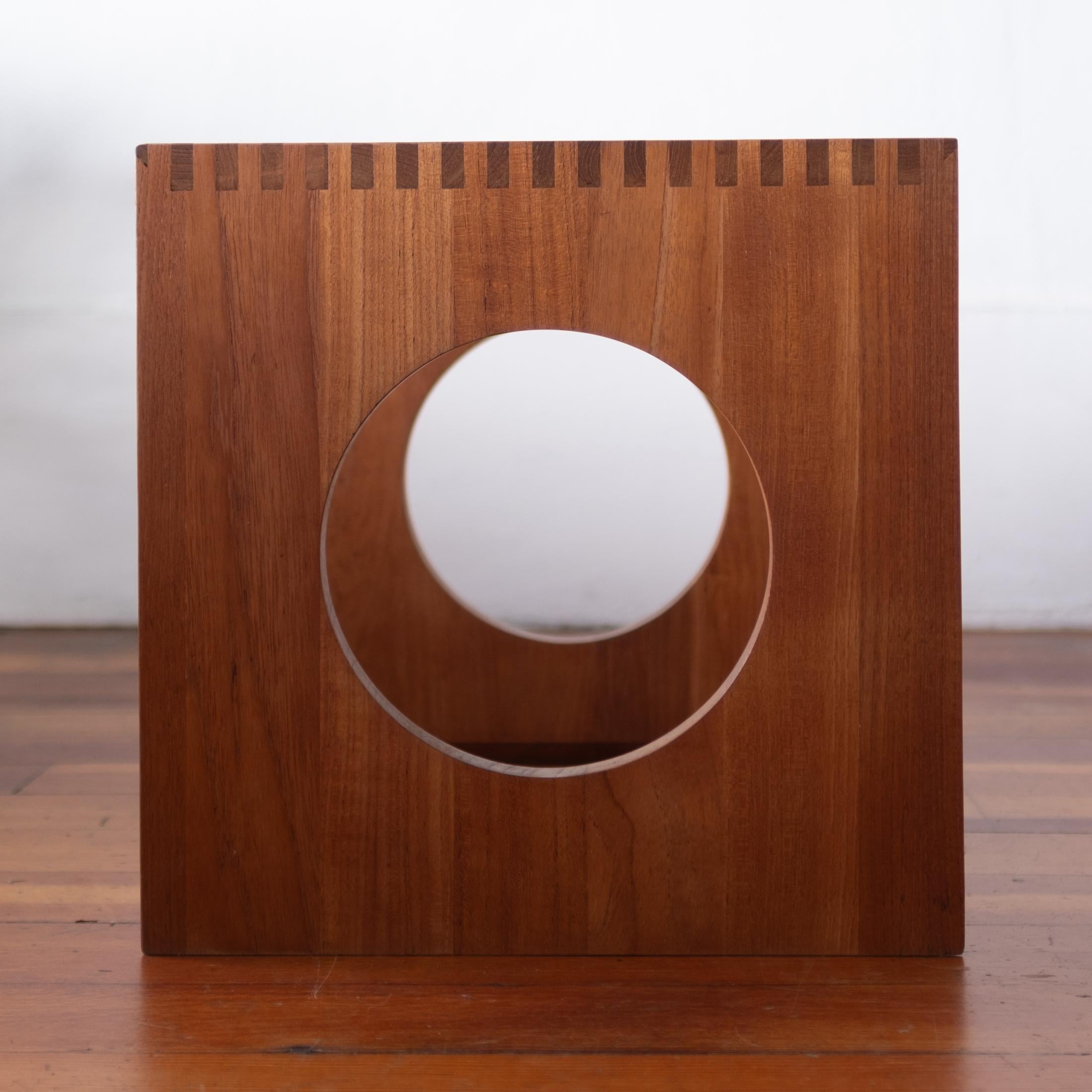 Teak Danish Modern Side Table by Nissen 1960s For Sale