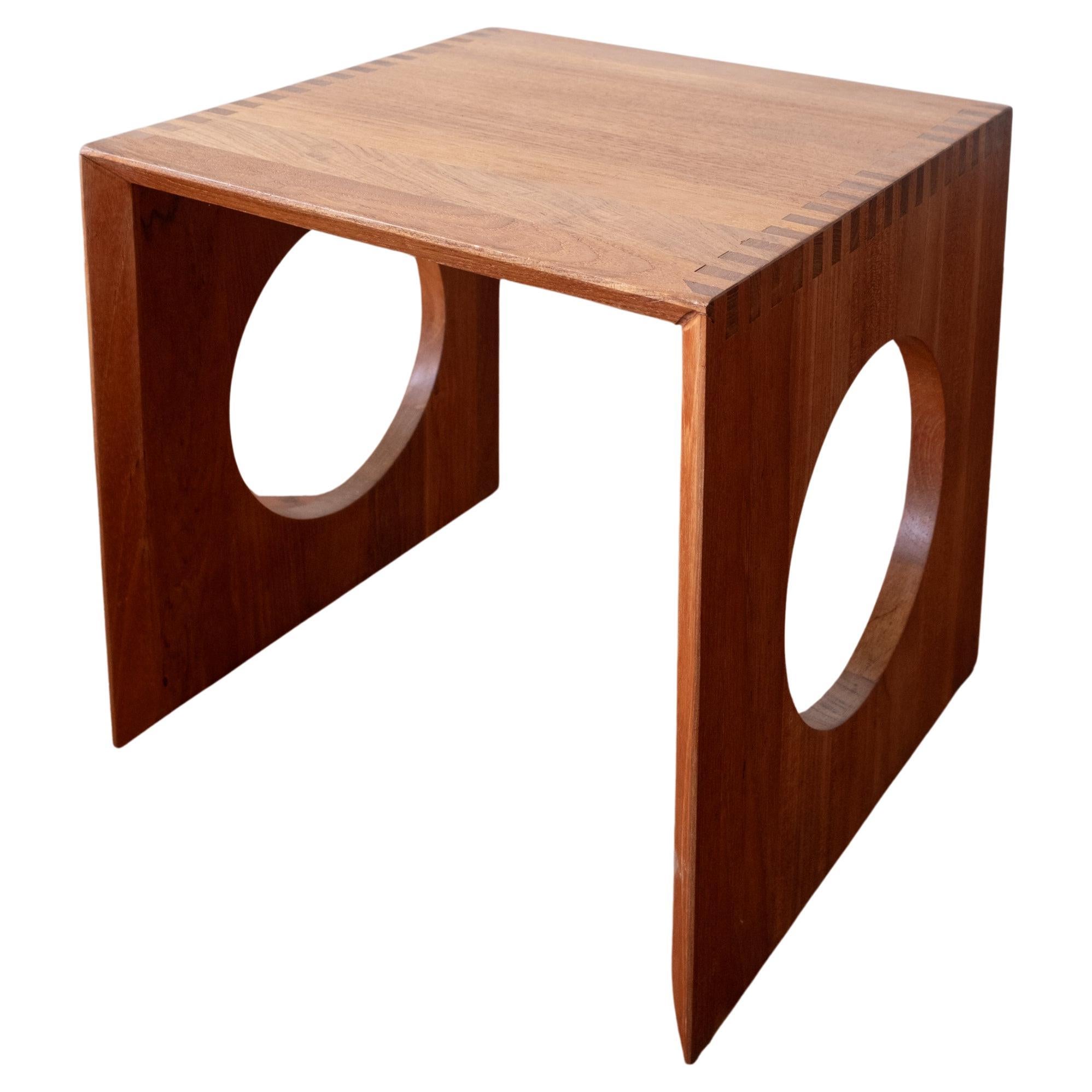 Danish Modern Side Table by Nissen 1960s For Sale