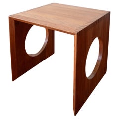 Retro Danish Modern Side Table by Nissen 1960s