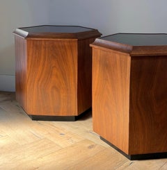 Danish Modern Side Tables or Nightstands, Pair, 1960s
