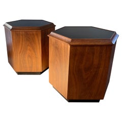 Danish Modern Side Tables or Nightstands, Pair, 1960s