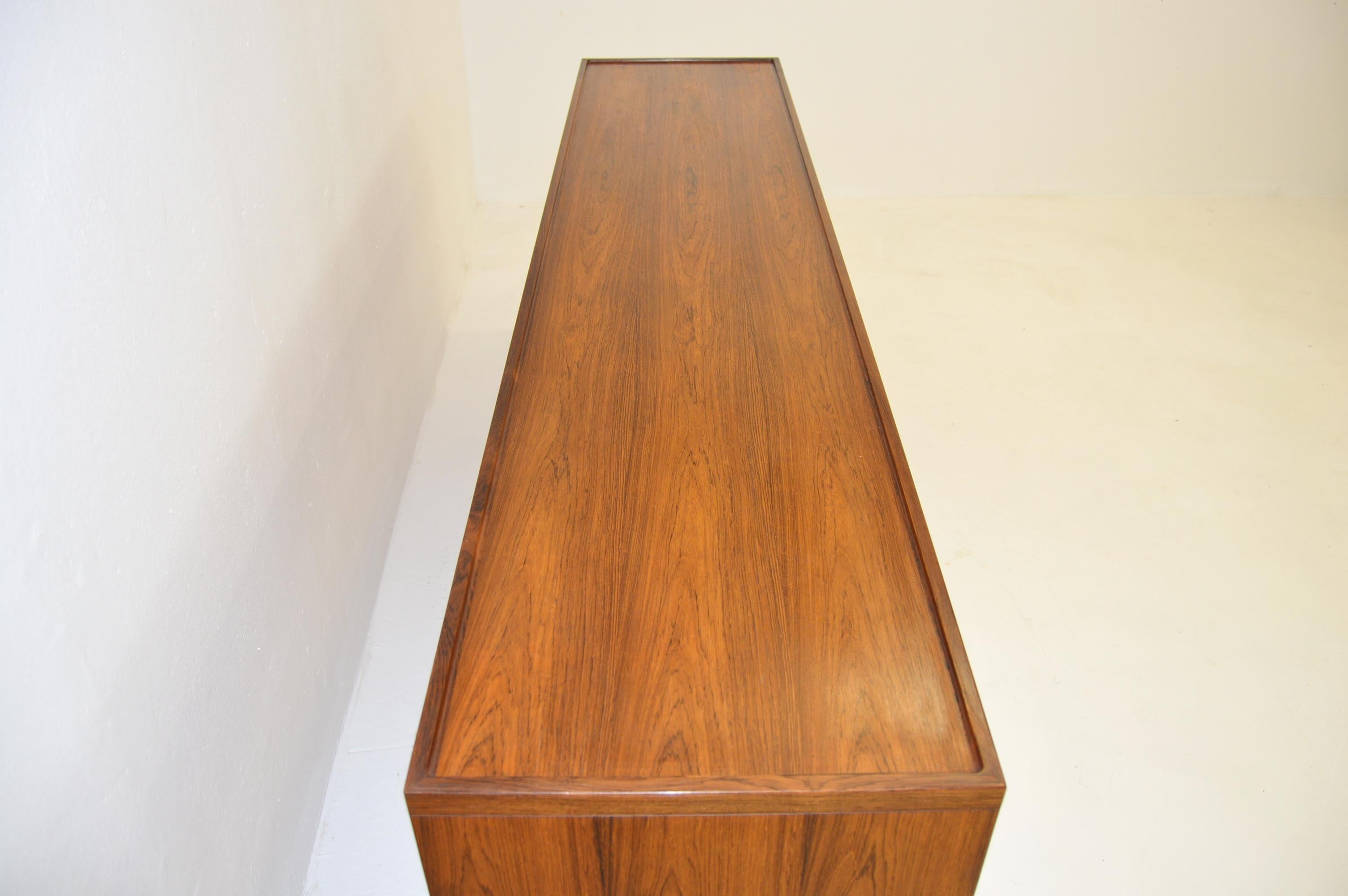 Danish Modern Sideboard by NO Møller in Rosewood For Sale 12