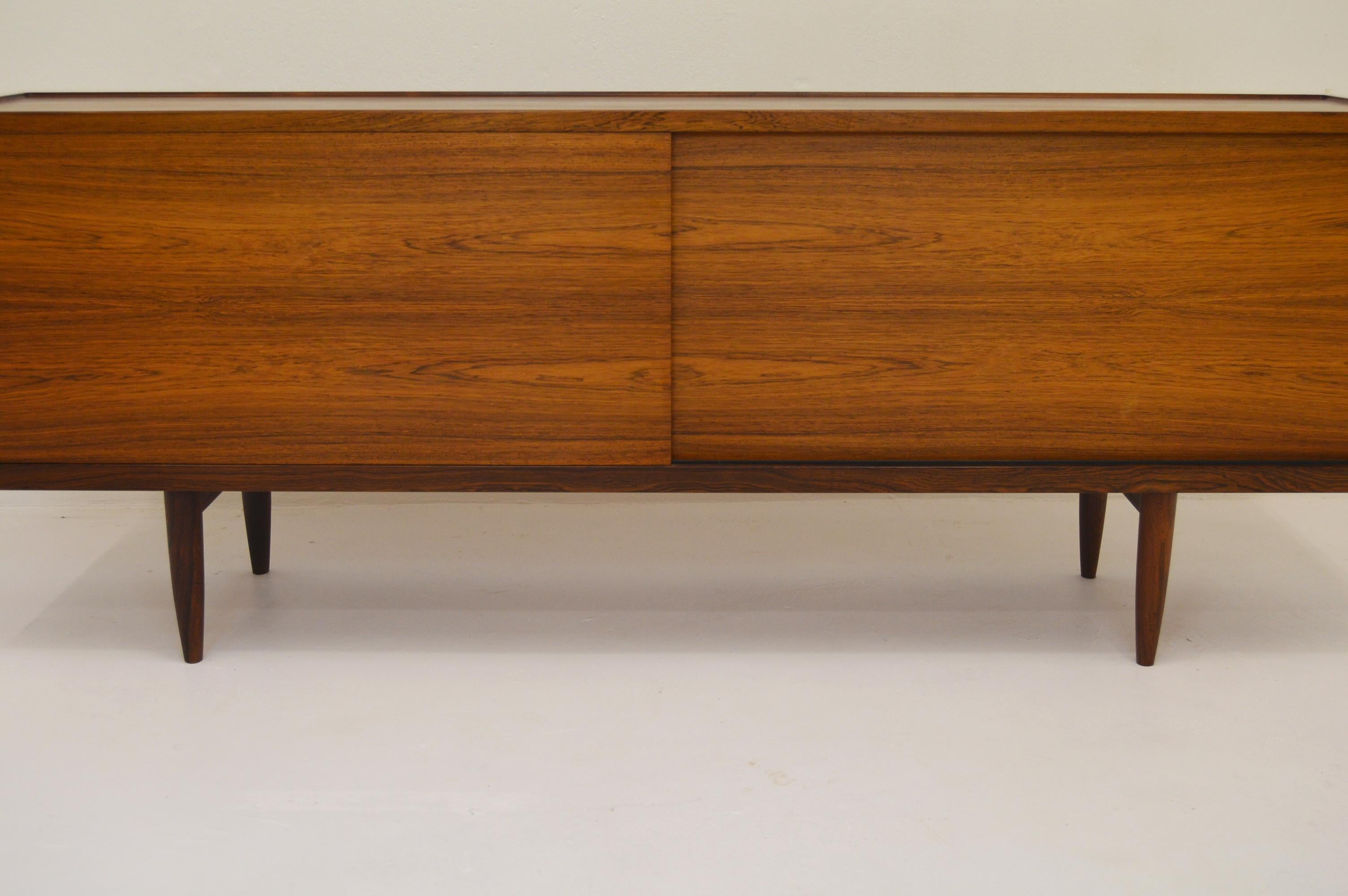 Danish Modern Sideboard by NO Møller in Rosewood For Sale 4