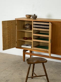 Danish Modern, Sideboard in Oak & Brass by Henning Kjærnulf, 1960s