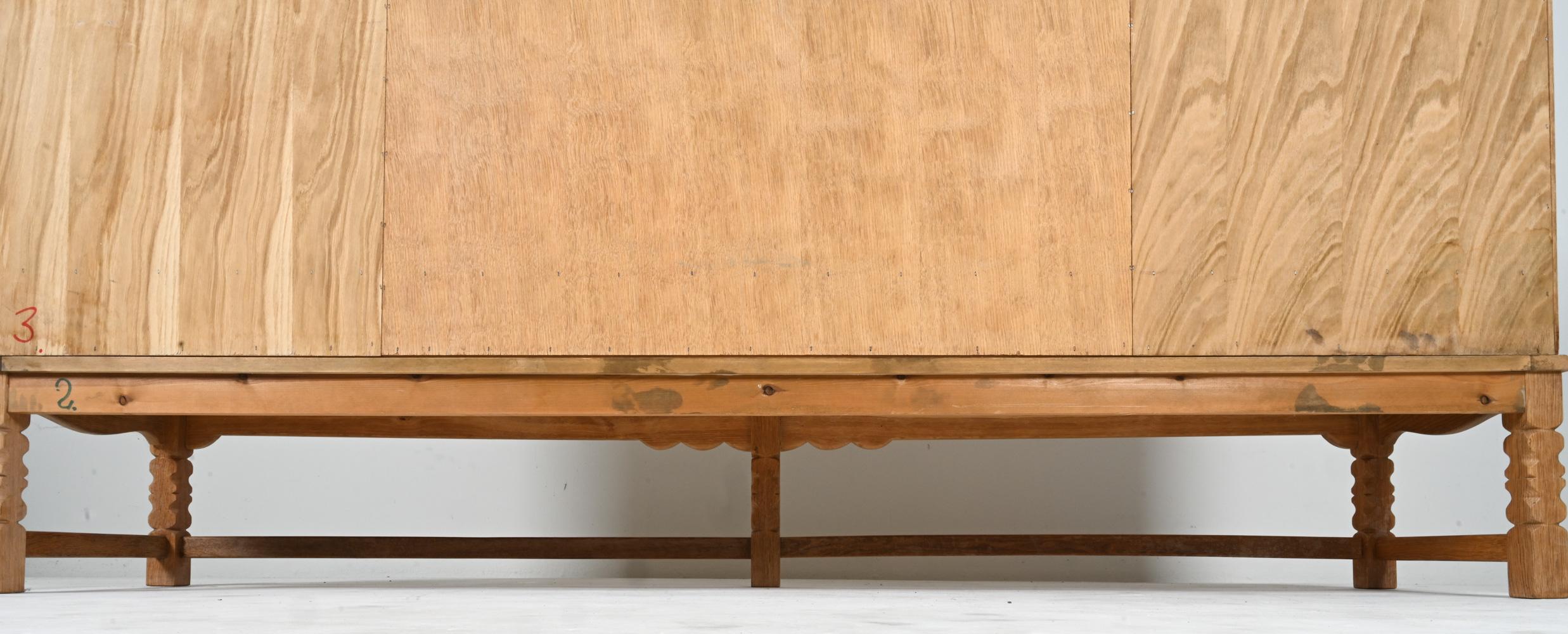 Danish Modern Sideboard in White Oak, Attributed to Henning Kjærnulf  For Sale 9