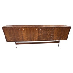 Danish Modern Sideboard, Rosewood, Chrome Legs, 1960s