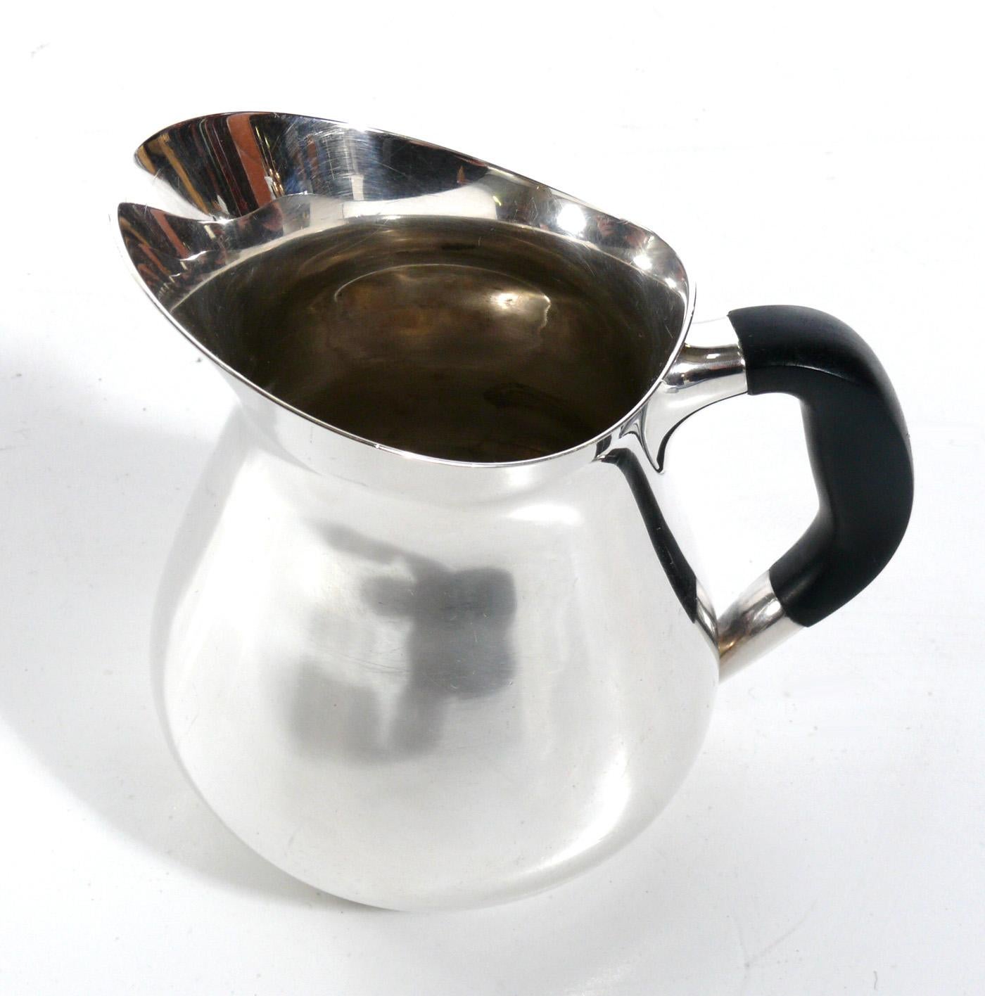 Plaqué Service à café ou à thé danois moderne en métal argenté par Cohr en vente