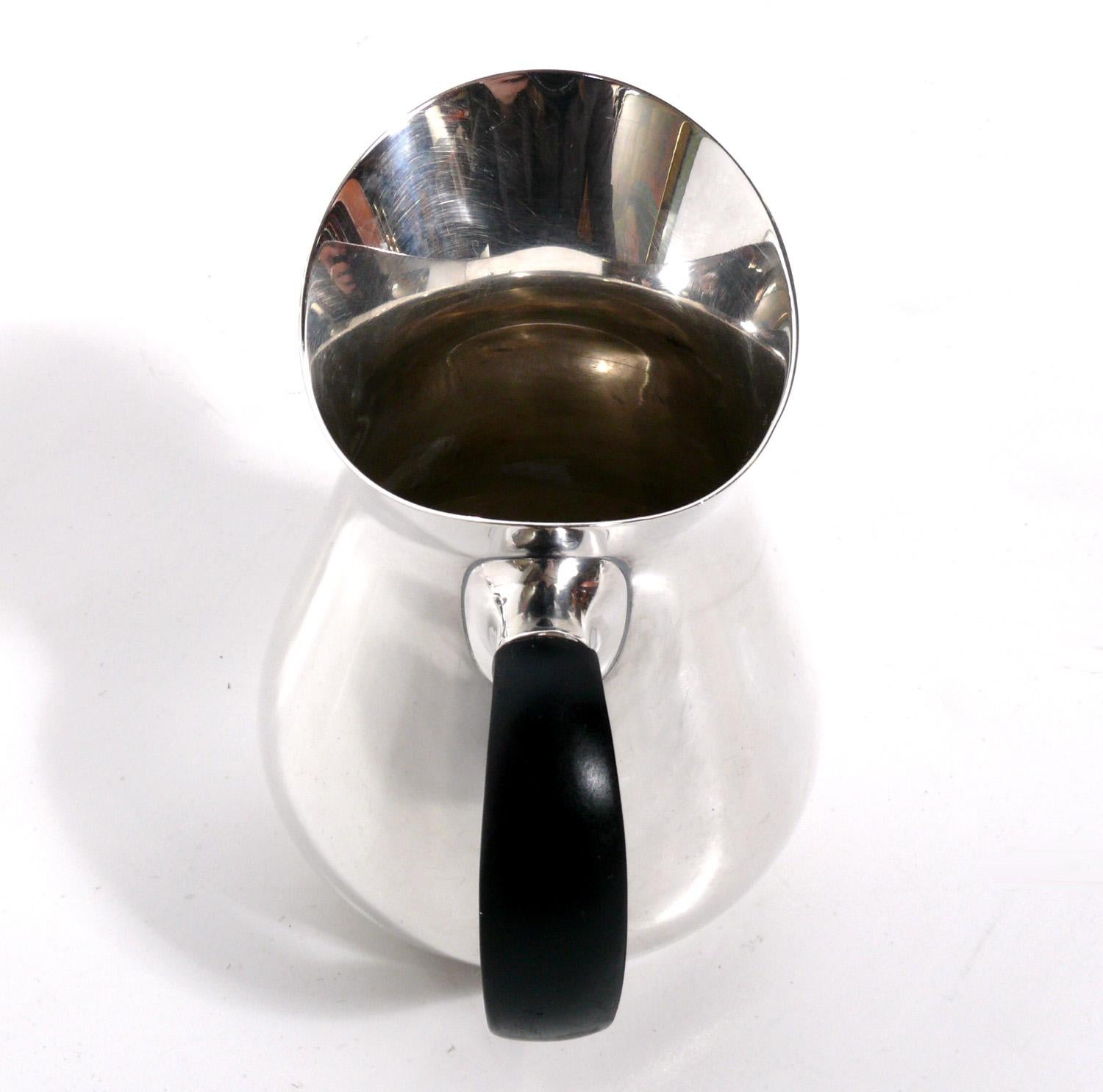 Danish Modern Silver Plated Coffee or Tea Set by Cohr In Good Condition For Sale In Atlanta, GA