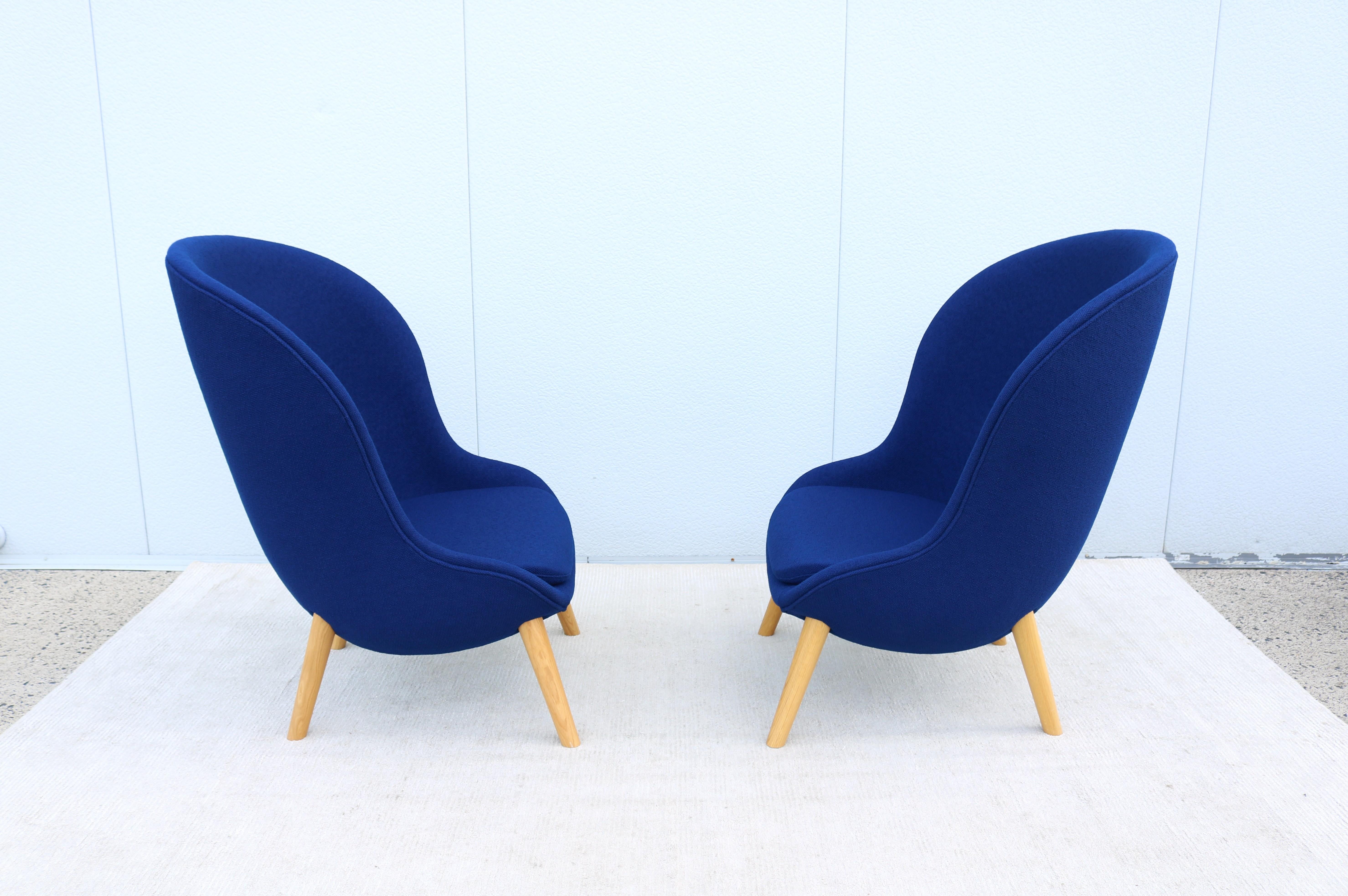 Blaue Hyg-Loungesessel der dänischen Moderne Simon Legald für Normann Copenhagen, ein Paar im Angebot 4