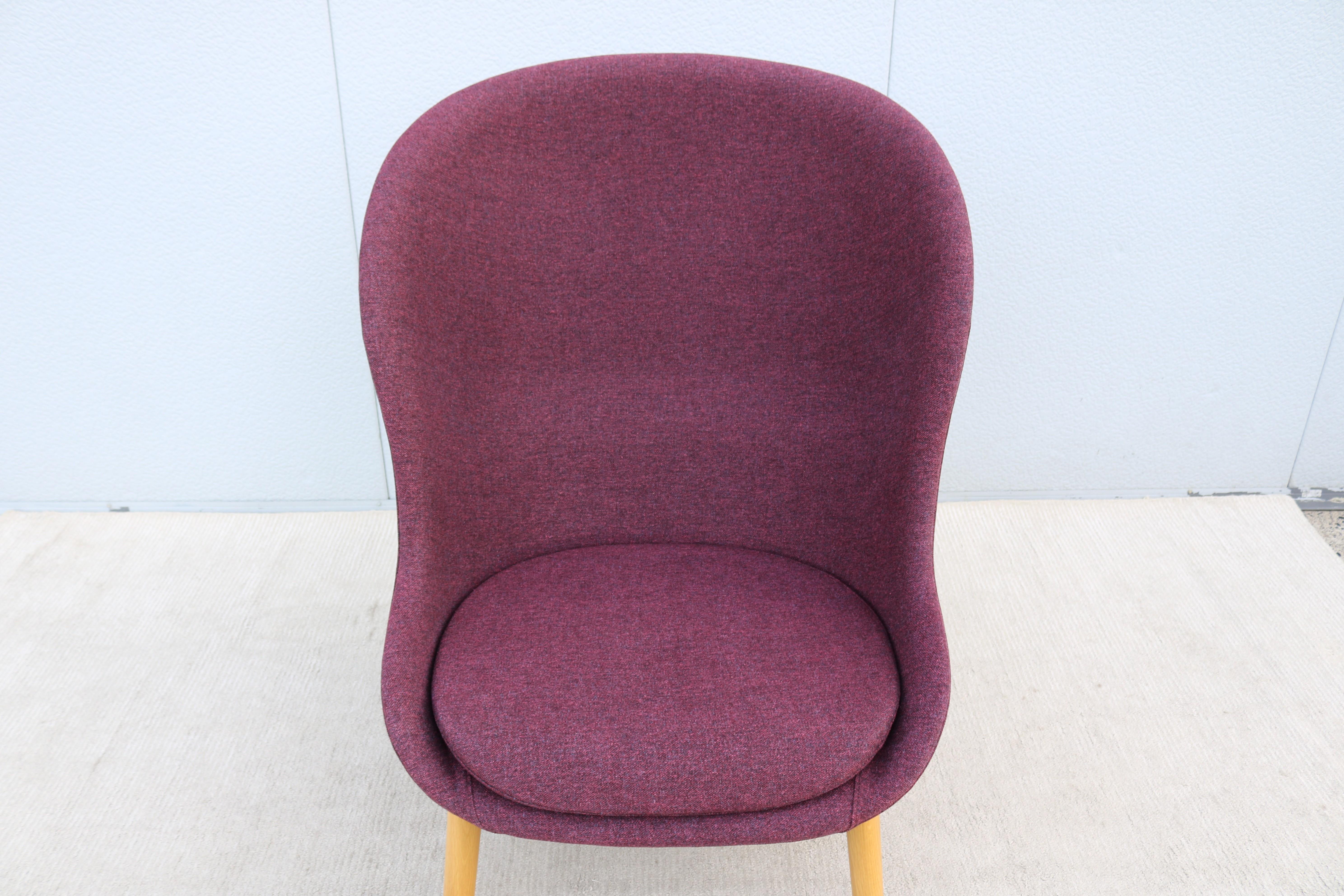 Danish Modern Simon Legald für Normann Copenhagen Hyg Lounge Chair, kastanienbraune Wolle im Angebot 8