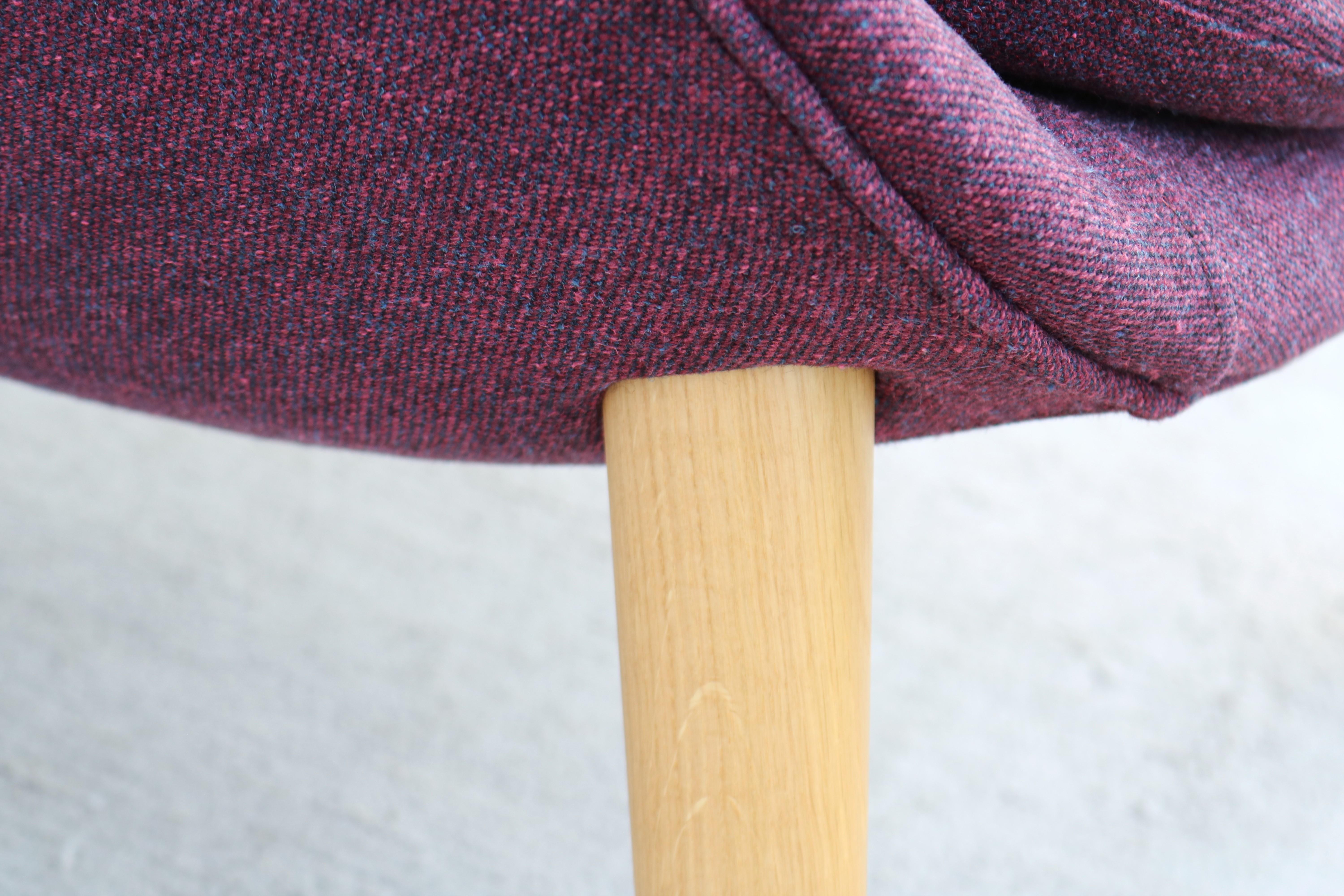 Danish Modern Simon Legald für Normann Copenhagen Hyg Lounge Chair, kastanienbraune Wolle im Angebot 10