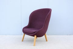 Danish Modern Simon Legald for Normann Copenhagen Hyg Lounge Chair, Maroon Wool