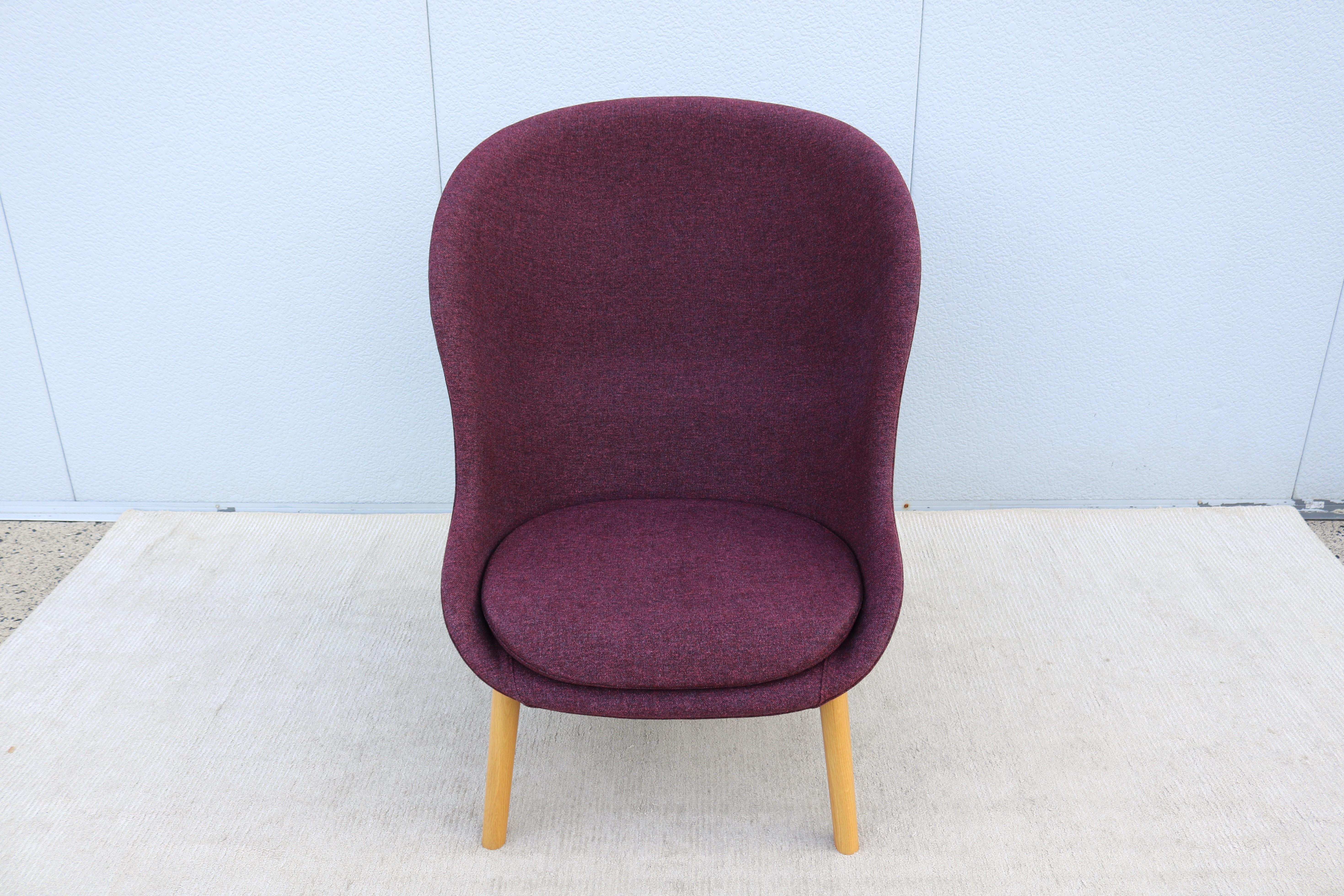 Danish Modern Simon Legald für Normann Copenhagen Hyg Lounge Chair, kastanienbraune Wolle (Geformt) im Angebot