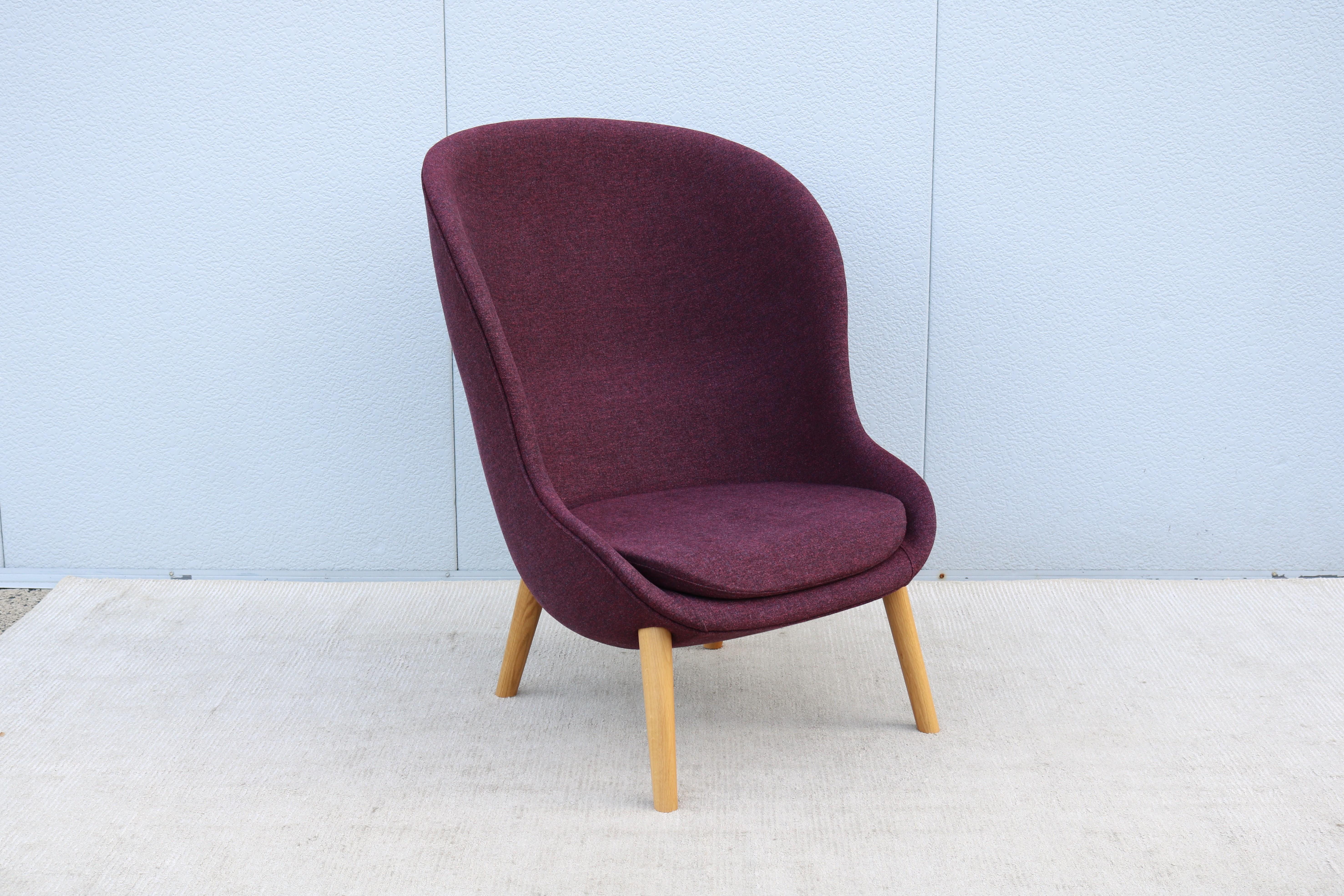 Danish Modern Simon Legald für Normann Copenhagen Hyg Lounge Chair, kastanienbraune Wolle (21. Jahrhundert und zeitgenössisch) im Angebot