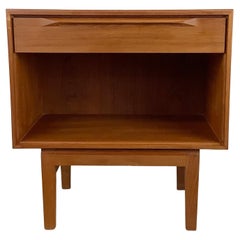 Danish Modern Single Drawer Teak Nightstand