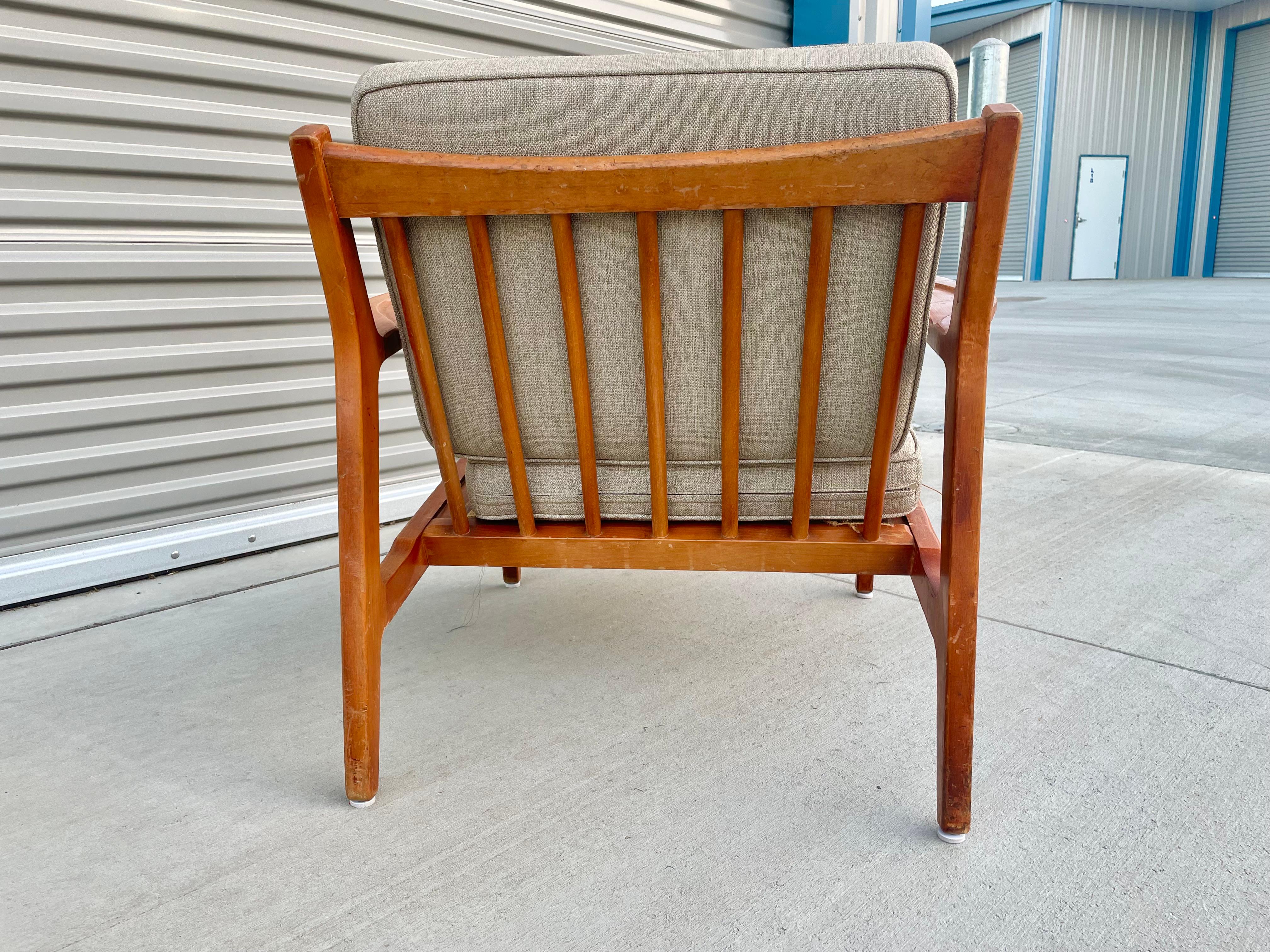 Danish Modern Single Walnut Lounge Chair by Ib Kofod-Larsen for Selig 4