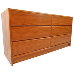 Danish Modern Six-Drawer Dresser
