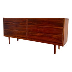 Vintage Danish Modern Six Drawer Dresser in Walnut