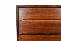 Danish Modern Six Drawer Rosewood Highboy Dresser