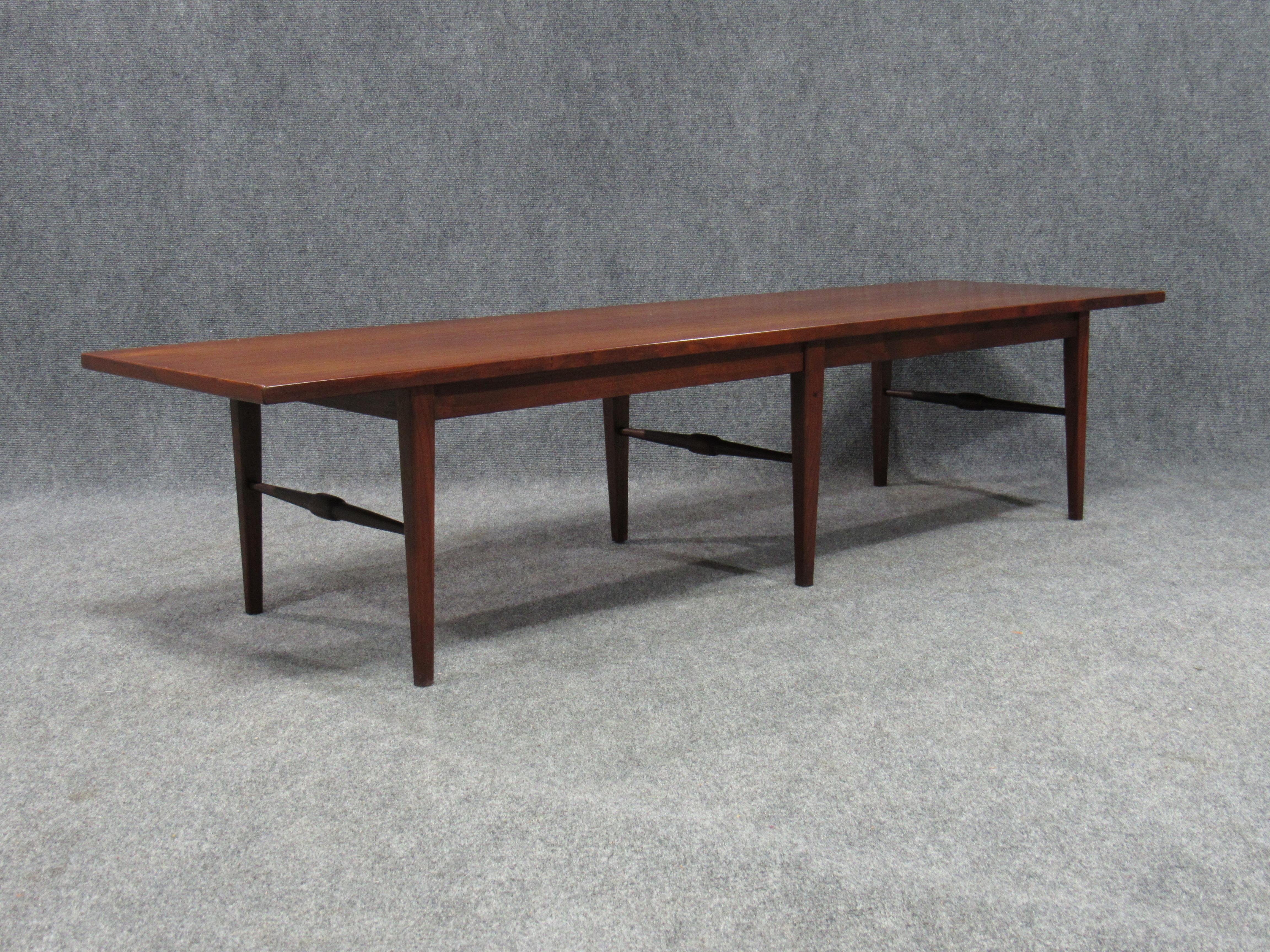 Mid-Century Modern Danish Modern Six-Legged Rosewood Coffee Table For Sale
