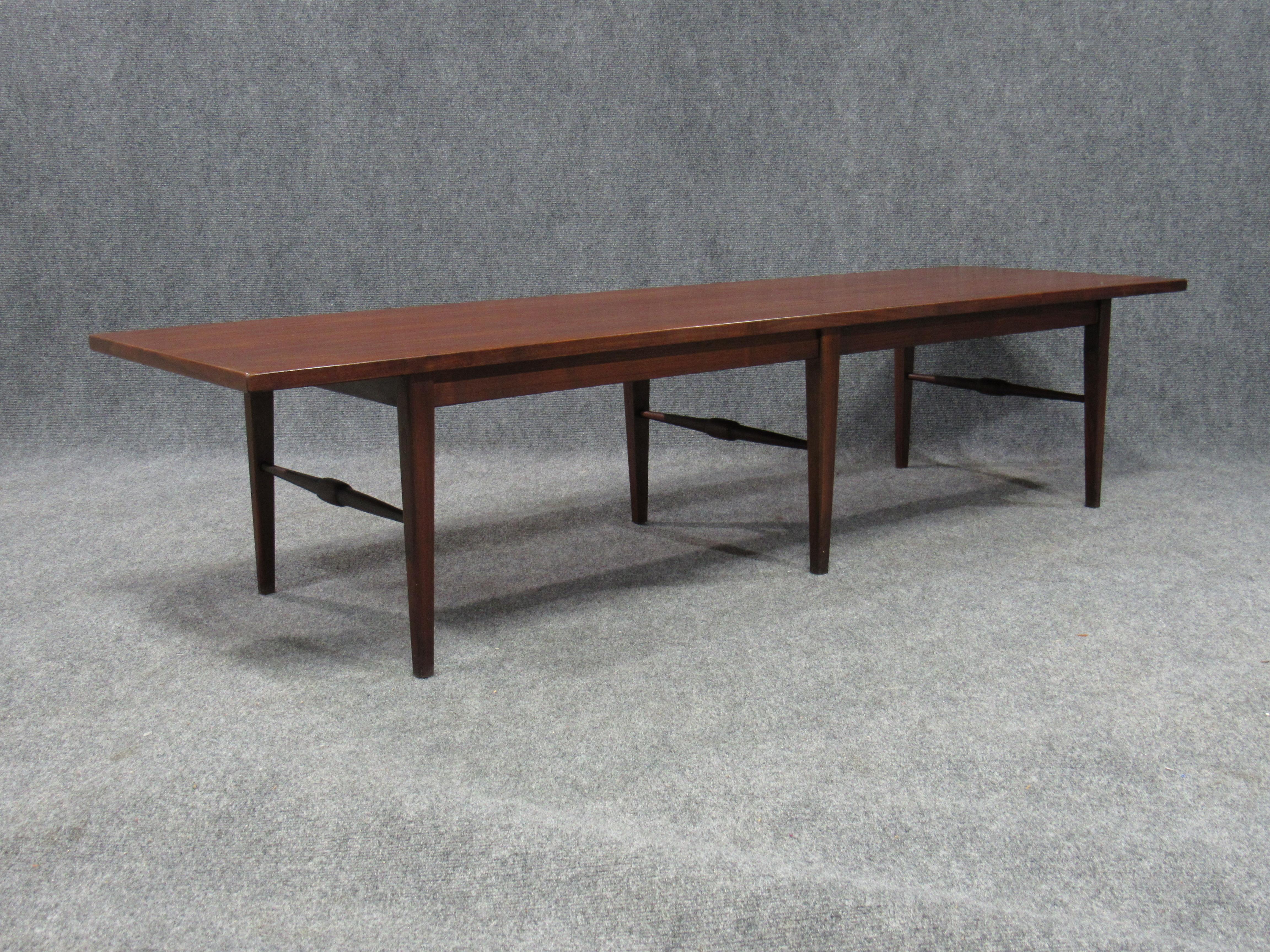 Mid-20th Century Danish Modern Six-Legged Rosewood Coffee Table For Sale