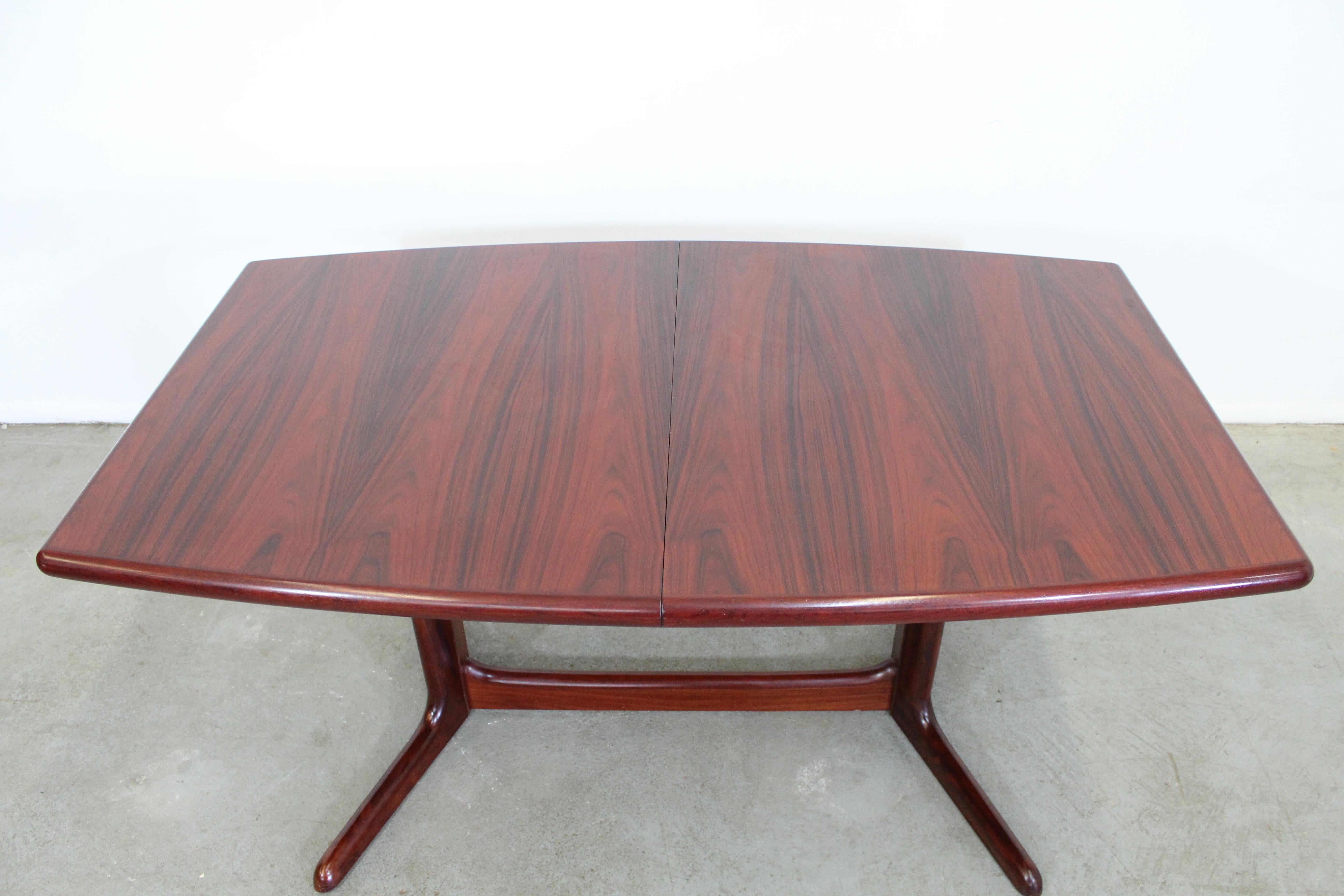 Scandinavian Modern Danish Modern Skovby Rosewood Extendable Surfboard Dining Table