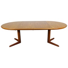 Vintage Danish Modern Skovby Teak Extendable Dining Table