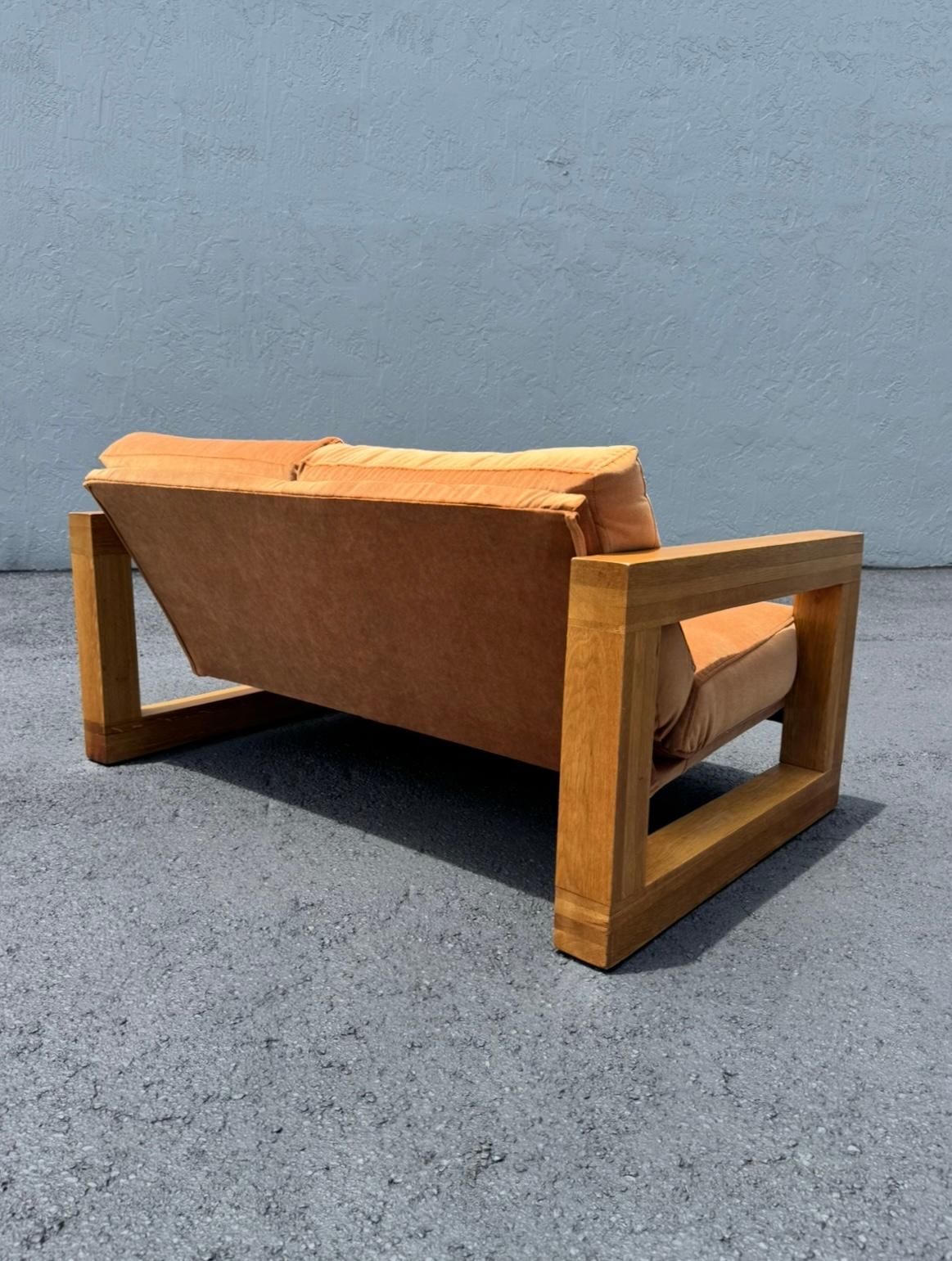 Danish Modern Sling Style Loveseat For Sale 4