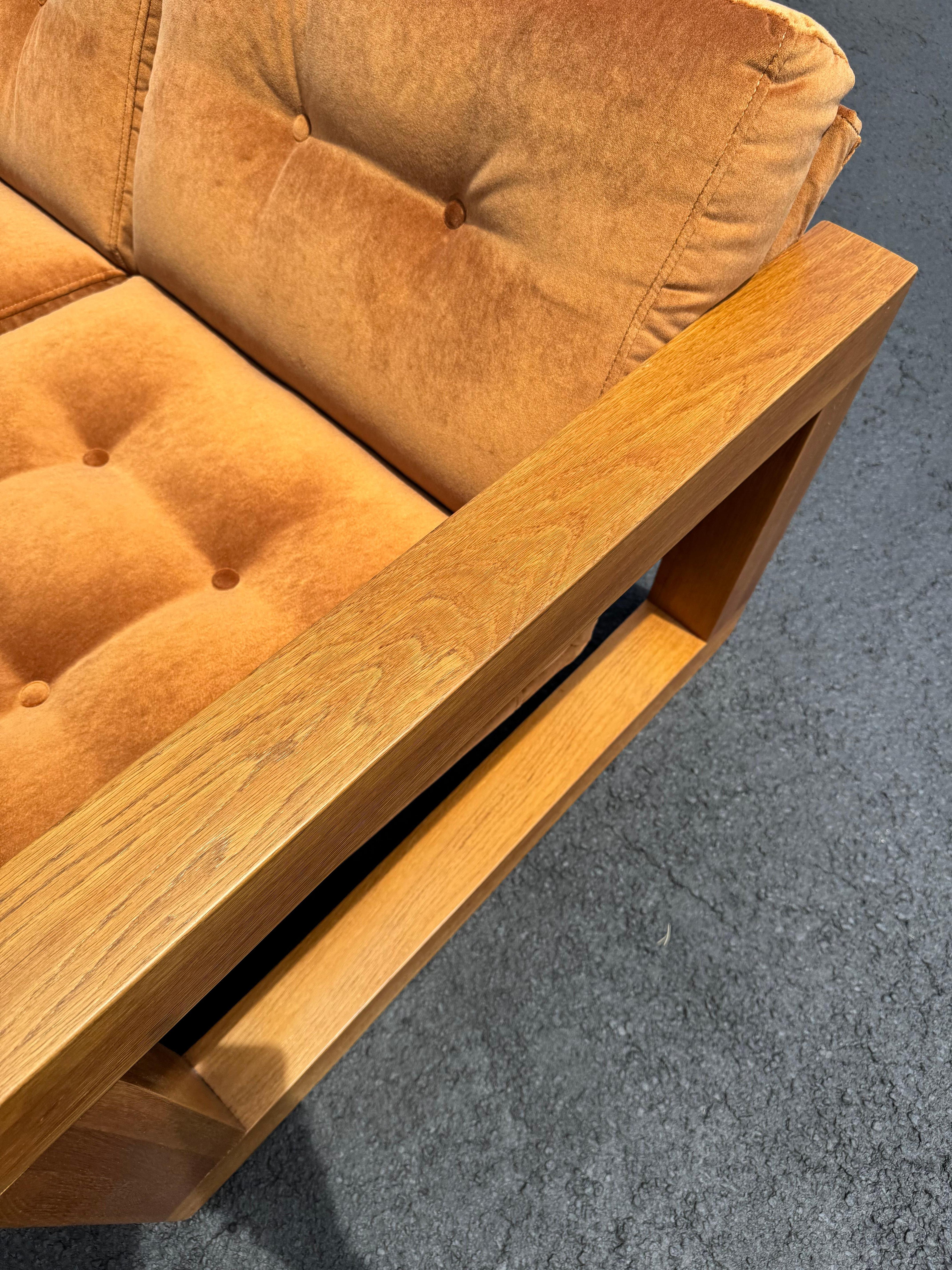 Danish Modern Sling Style Loveseat For Sale 5