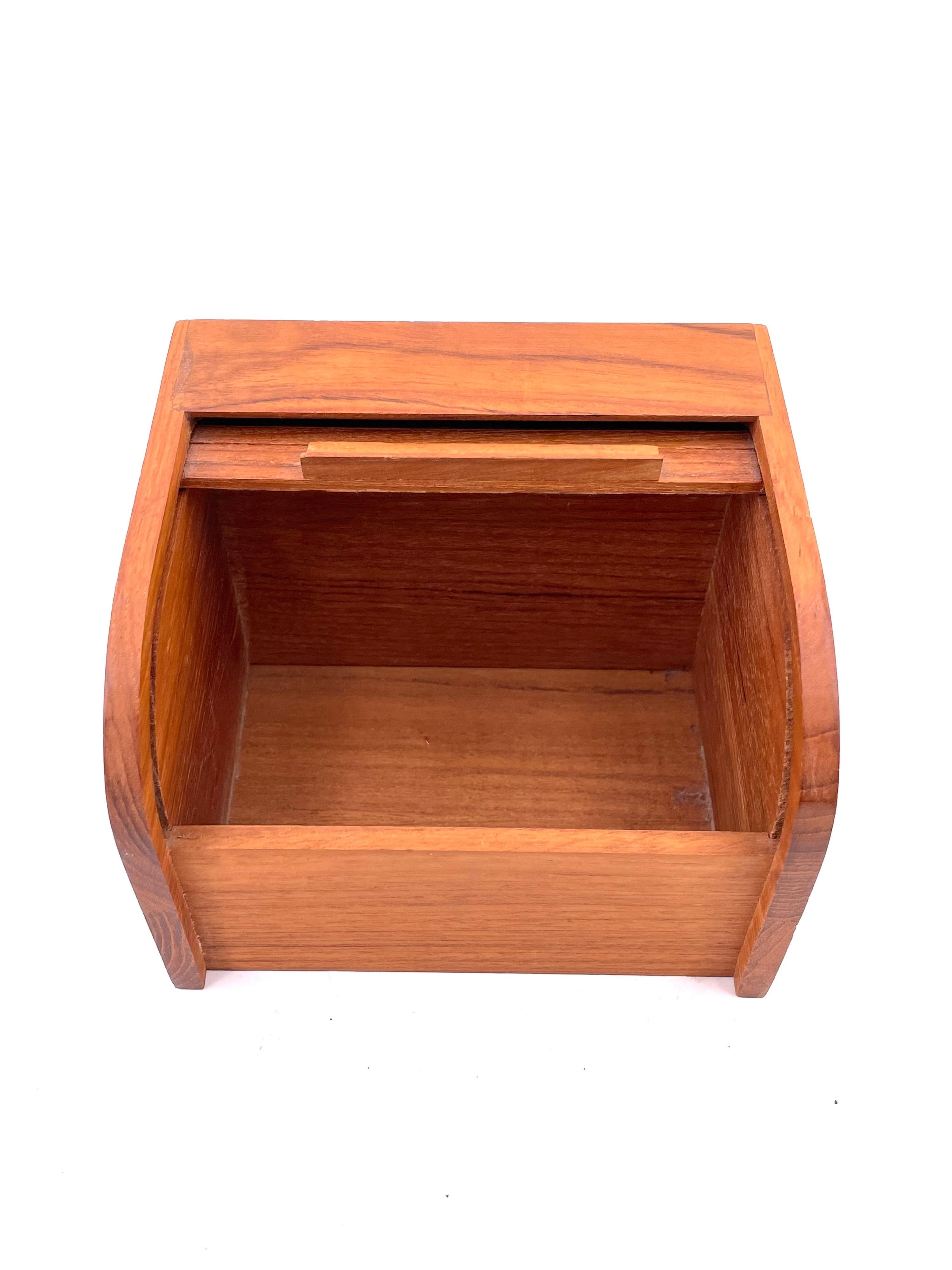 small teak box