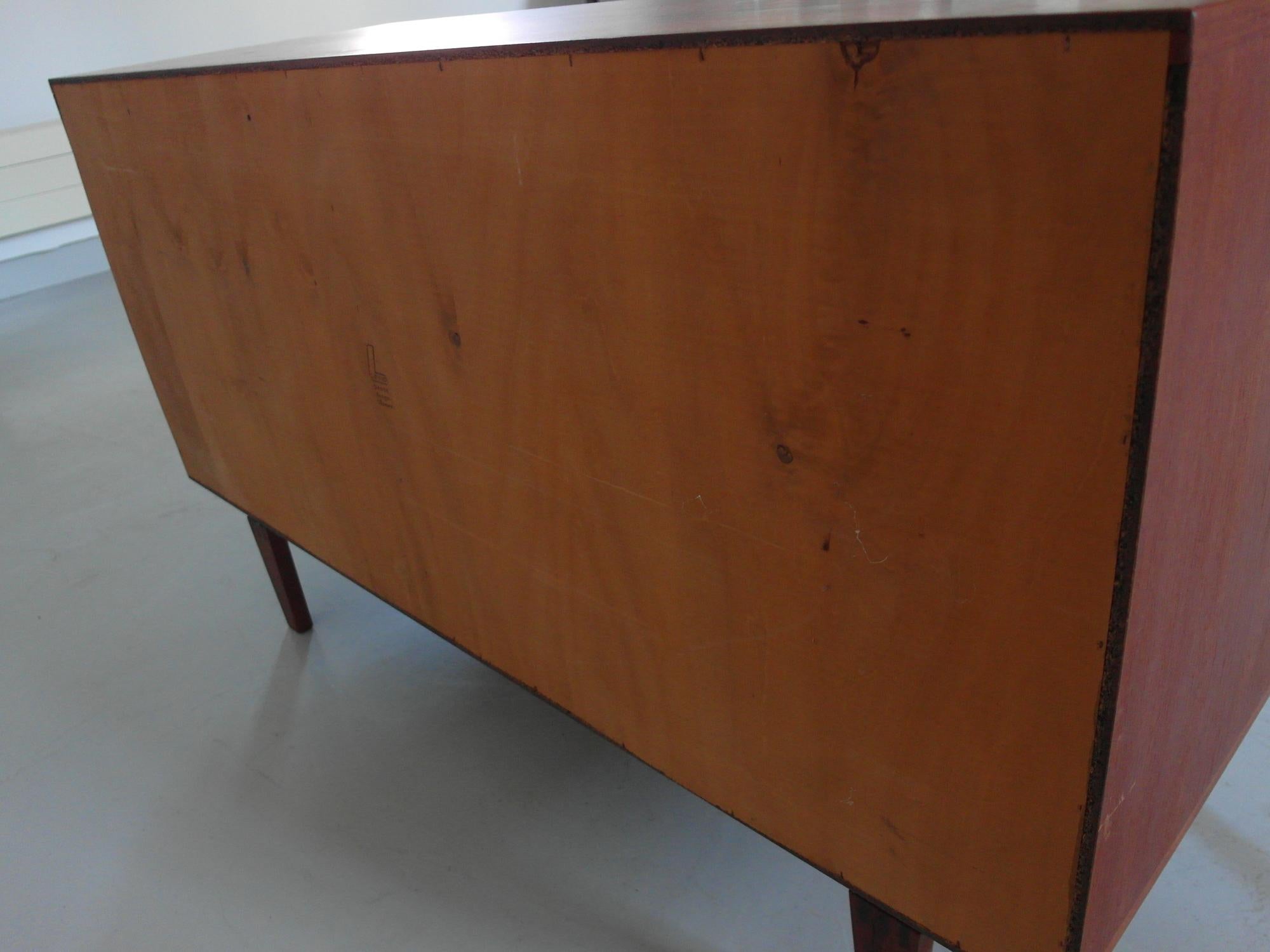 Danish Modern Small Teak Sideboard by Peter Løvig Nielsen, Denmark, 1960s For Sale 8